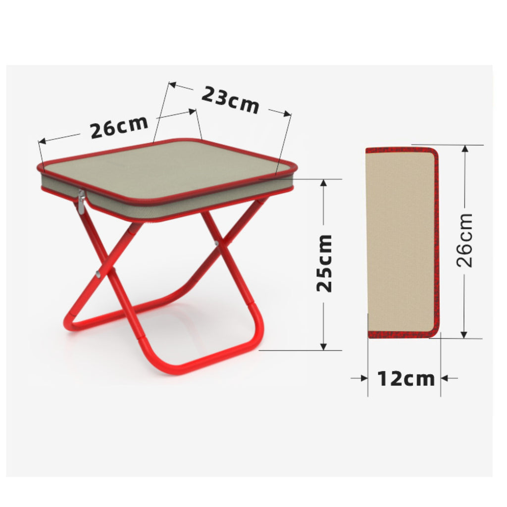 Portable Outdoor Hand Zipper Bag Folding Stool