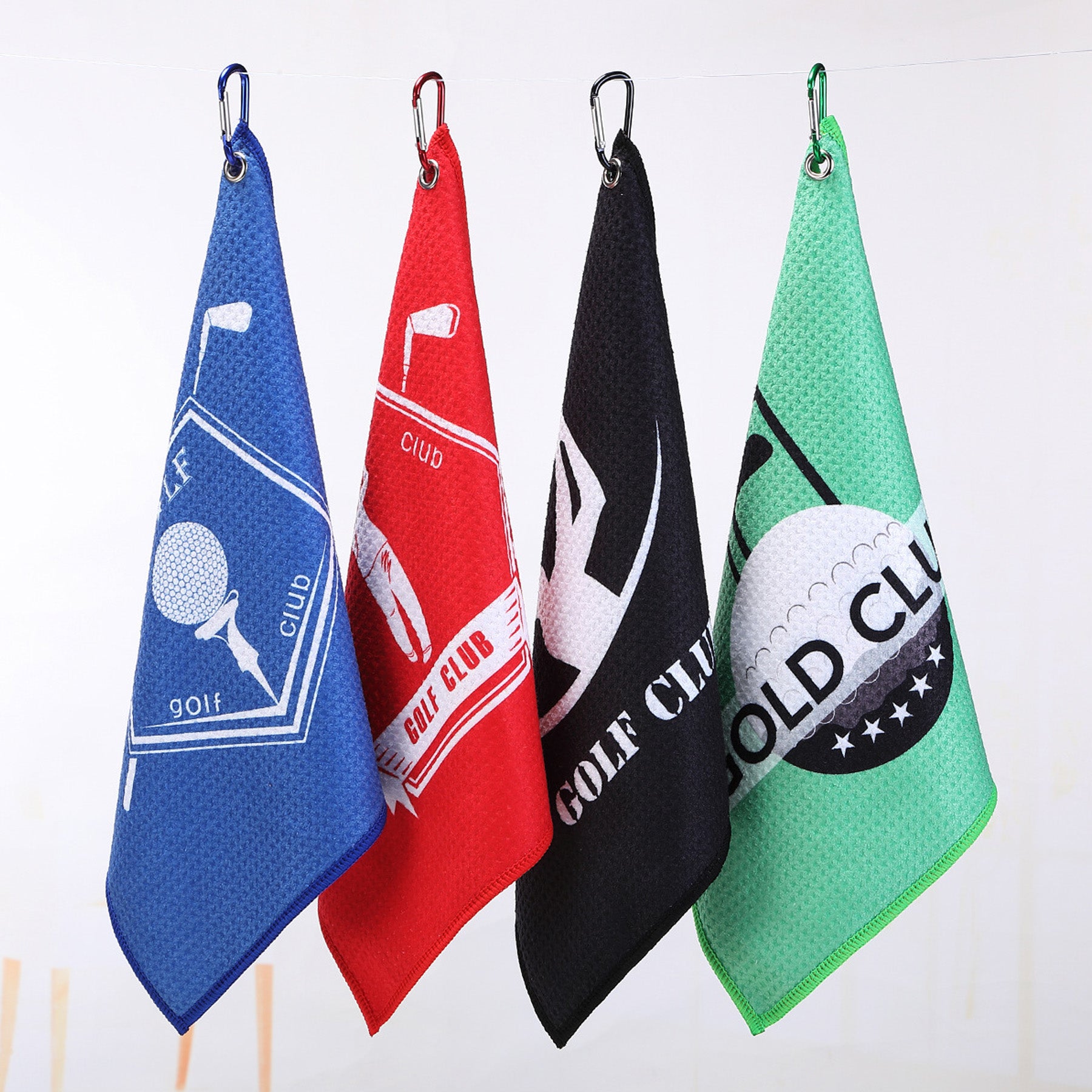 Microfiber Golf Towel With Carabiner Clip