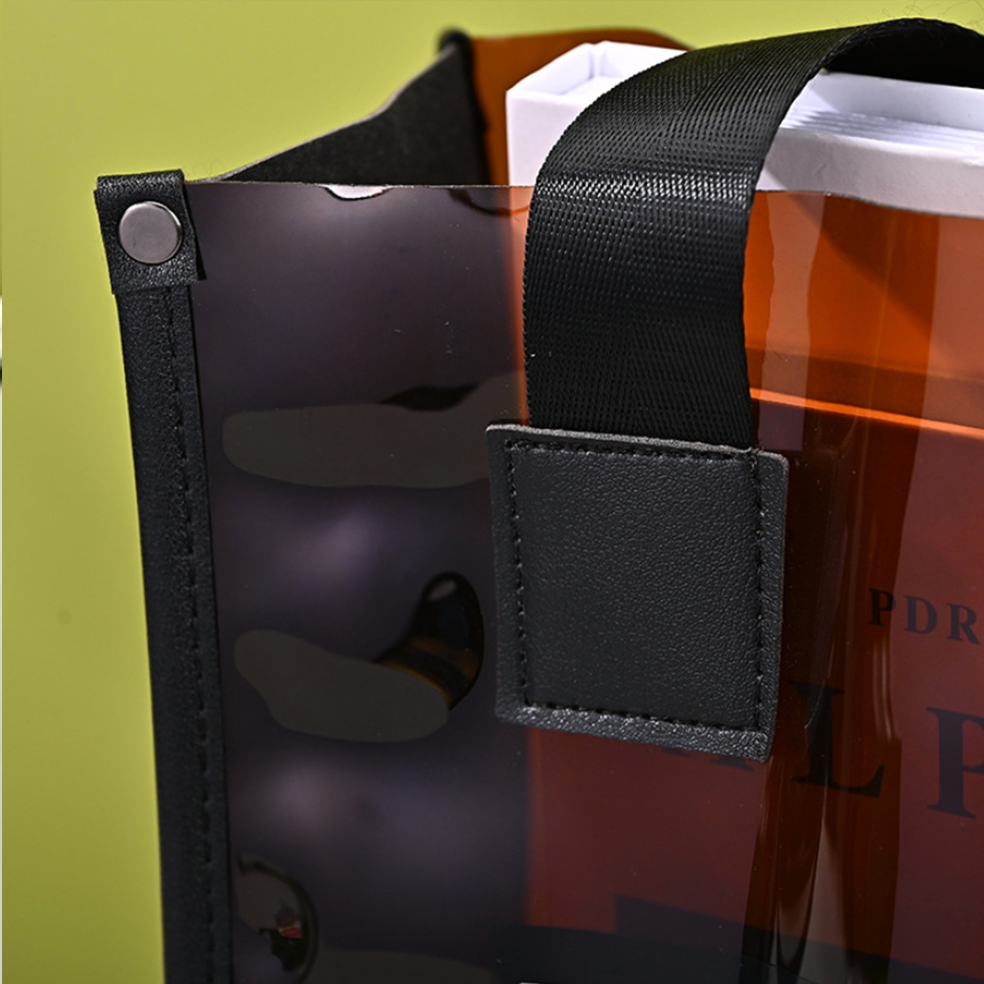 Transparent PVC Waterproof Shopping Tote Bag
