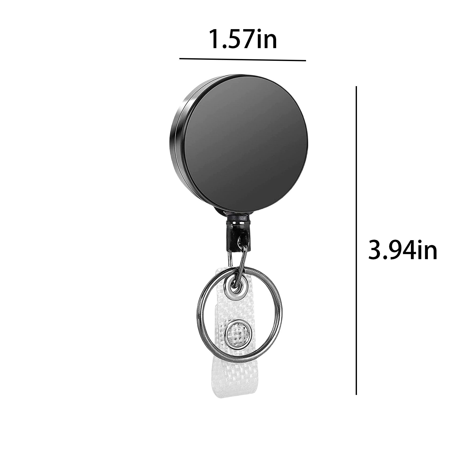 Round Retractable Badge Reel