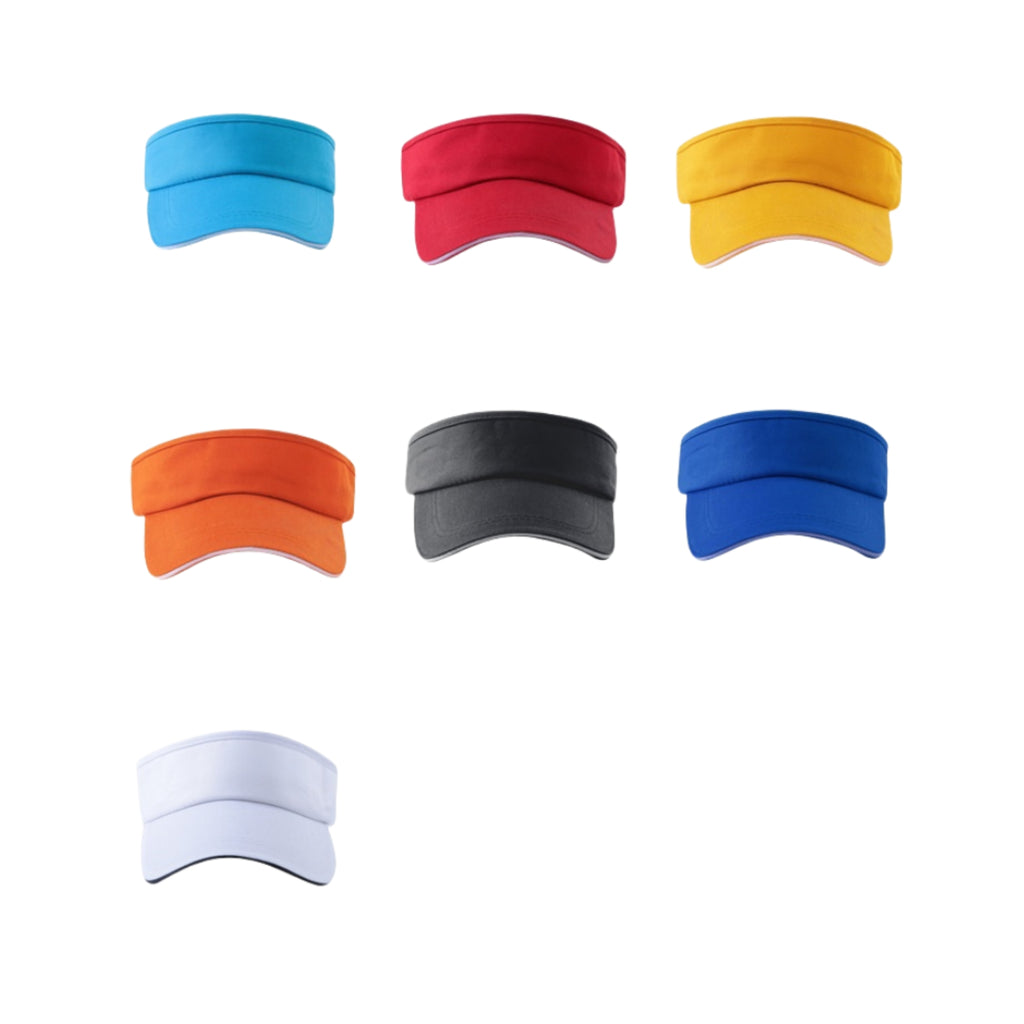Hook And Loop Adjustable Visor Style Sun Hat