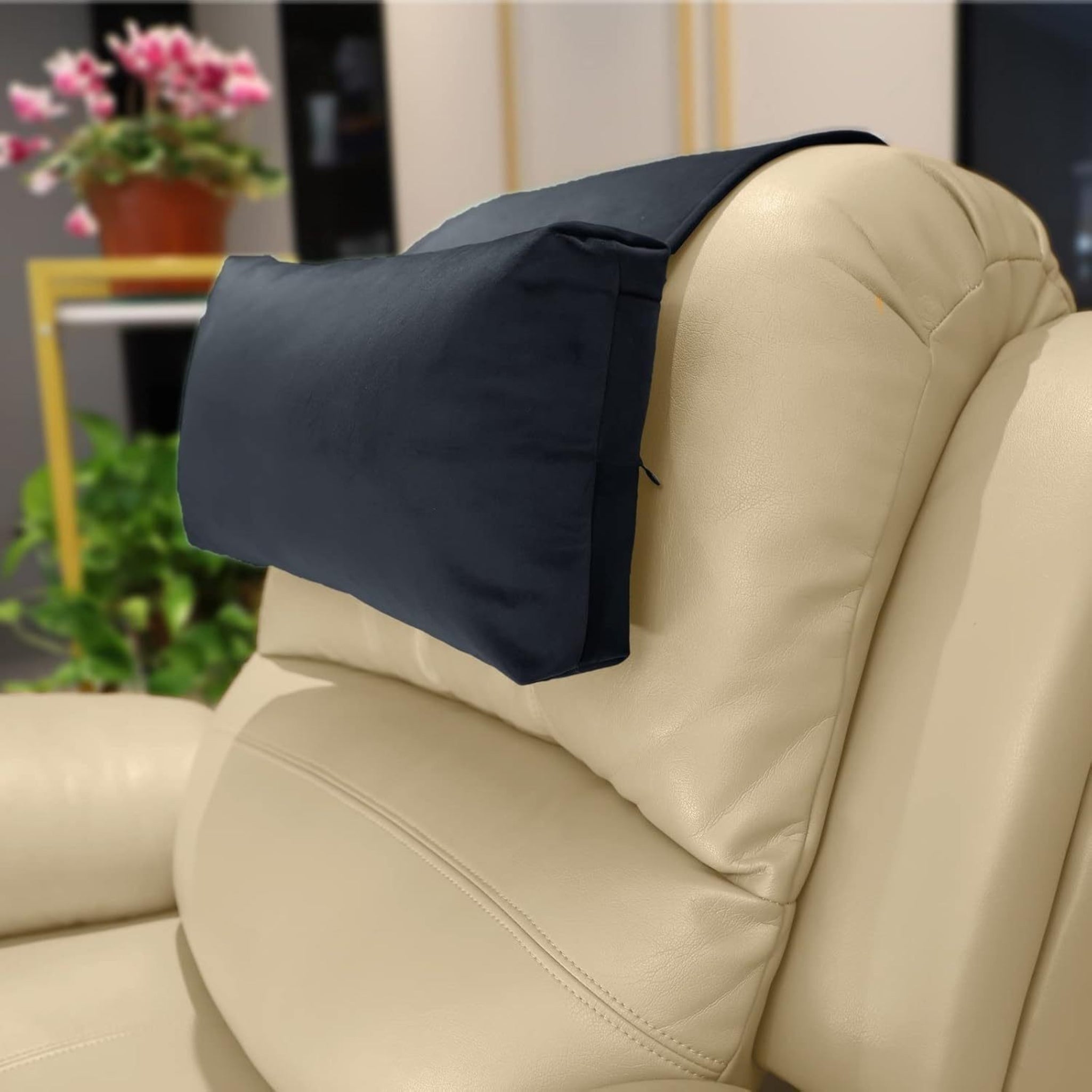Sofa Headrest Pillow With Pocket