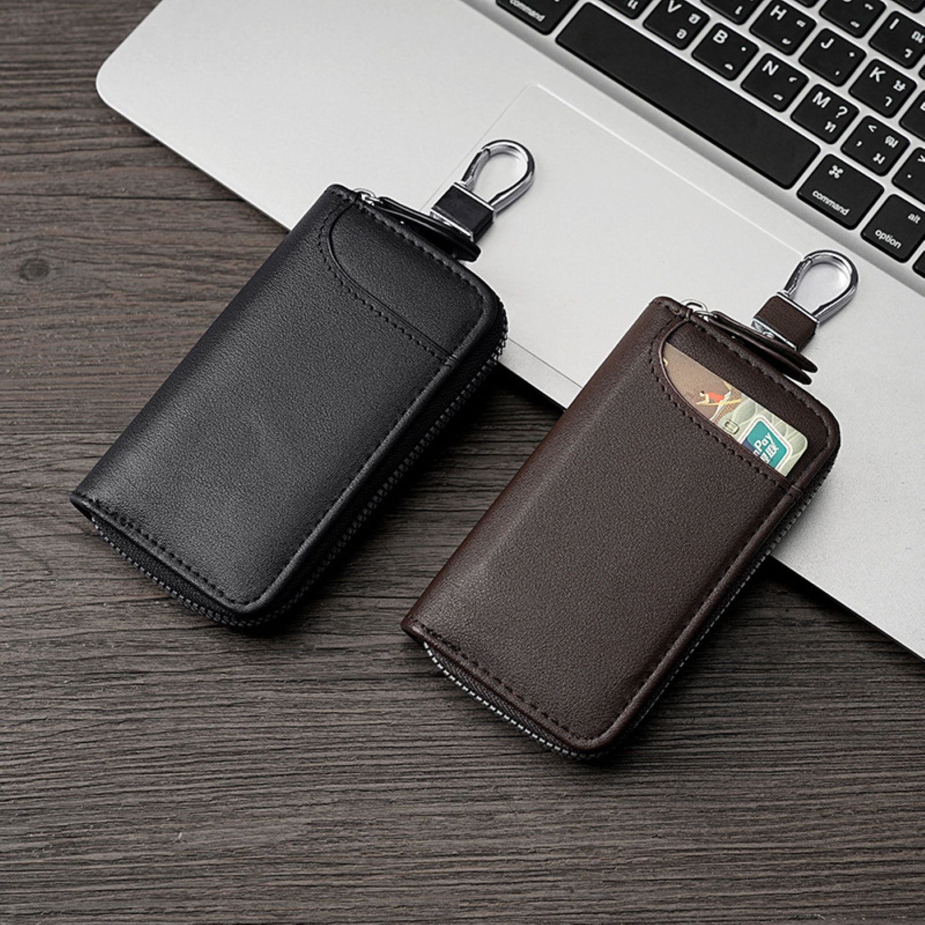Soft Leather Business Key Bag