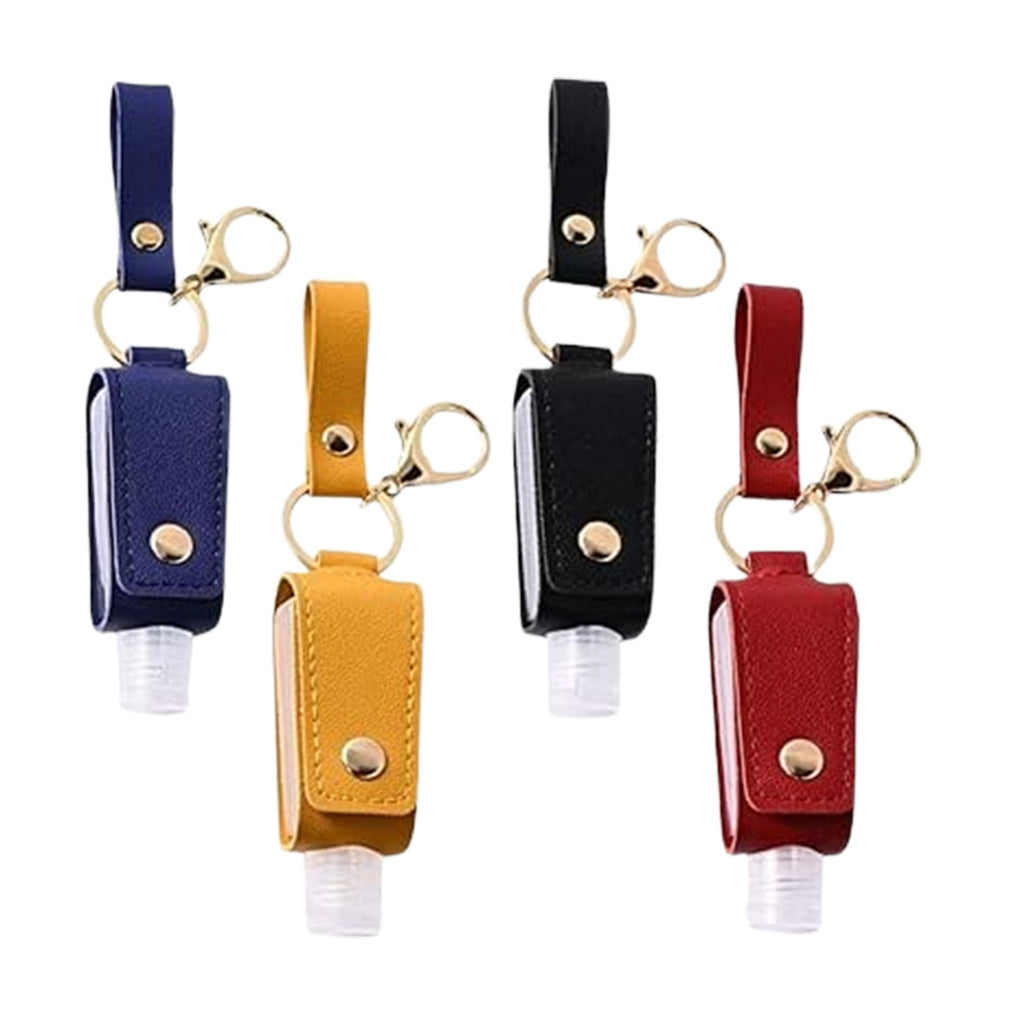 PU Leather Portable Travel Bottle Keychain