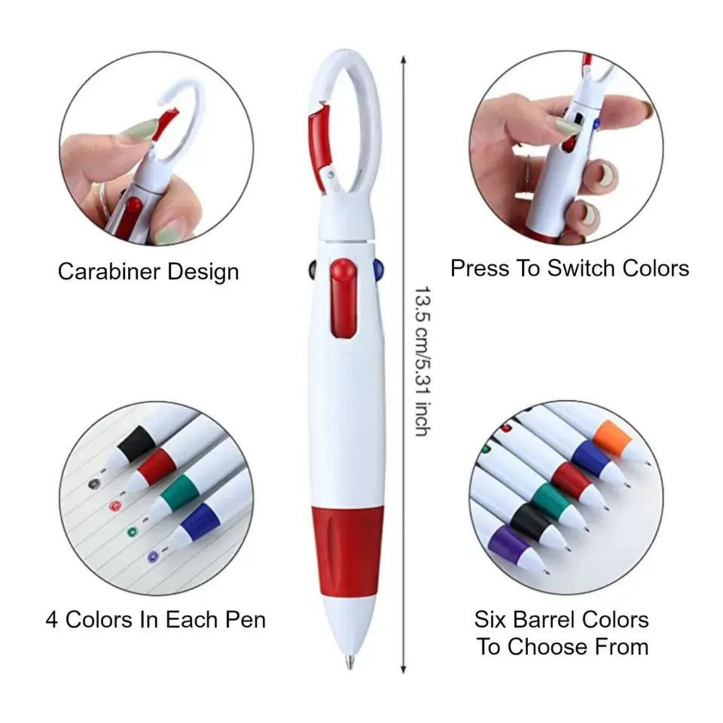 Retractable 4 in 1 Ballpoint Pens