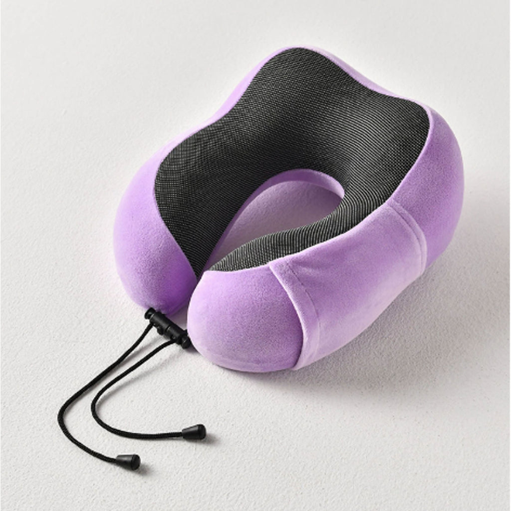 Memory Foam U-Neck Pillow, Ergonomic Travel Neck Support