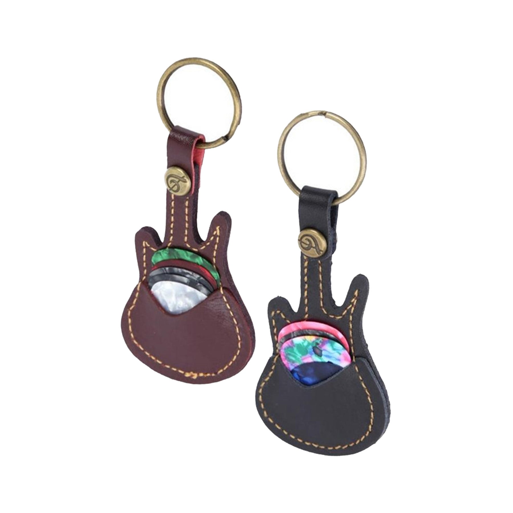 Guitar Pick Set With Key Chain