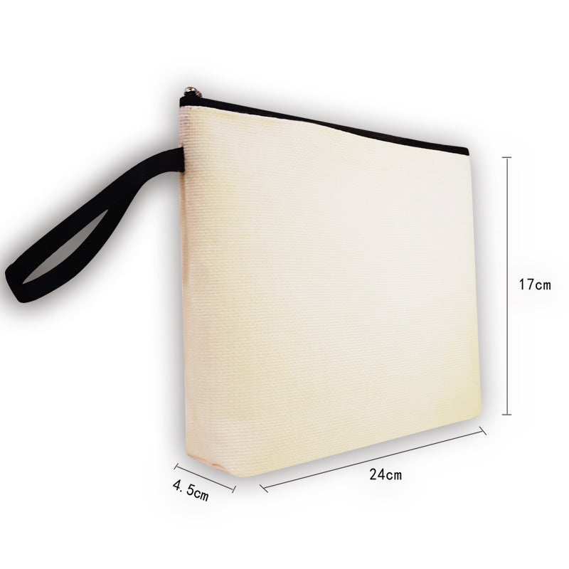 Handheld Cotton Zipper Bag – Makeup & Travel Organizer