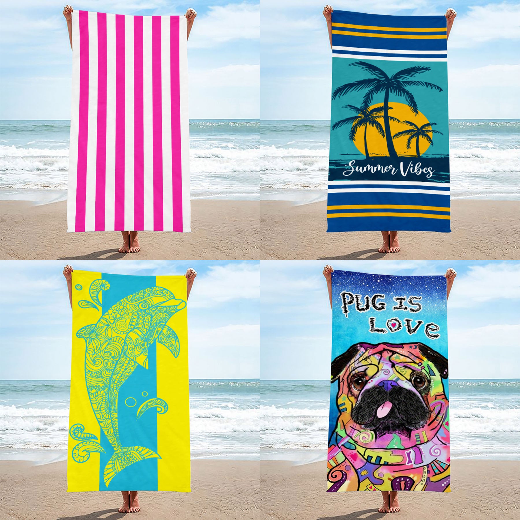 Custom Sand Free Quick-Dry Beach Towel