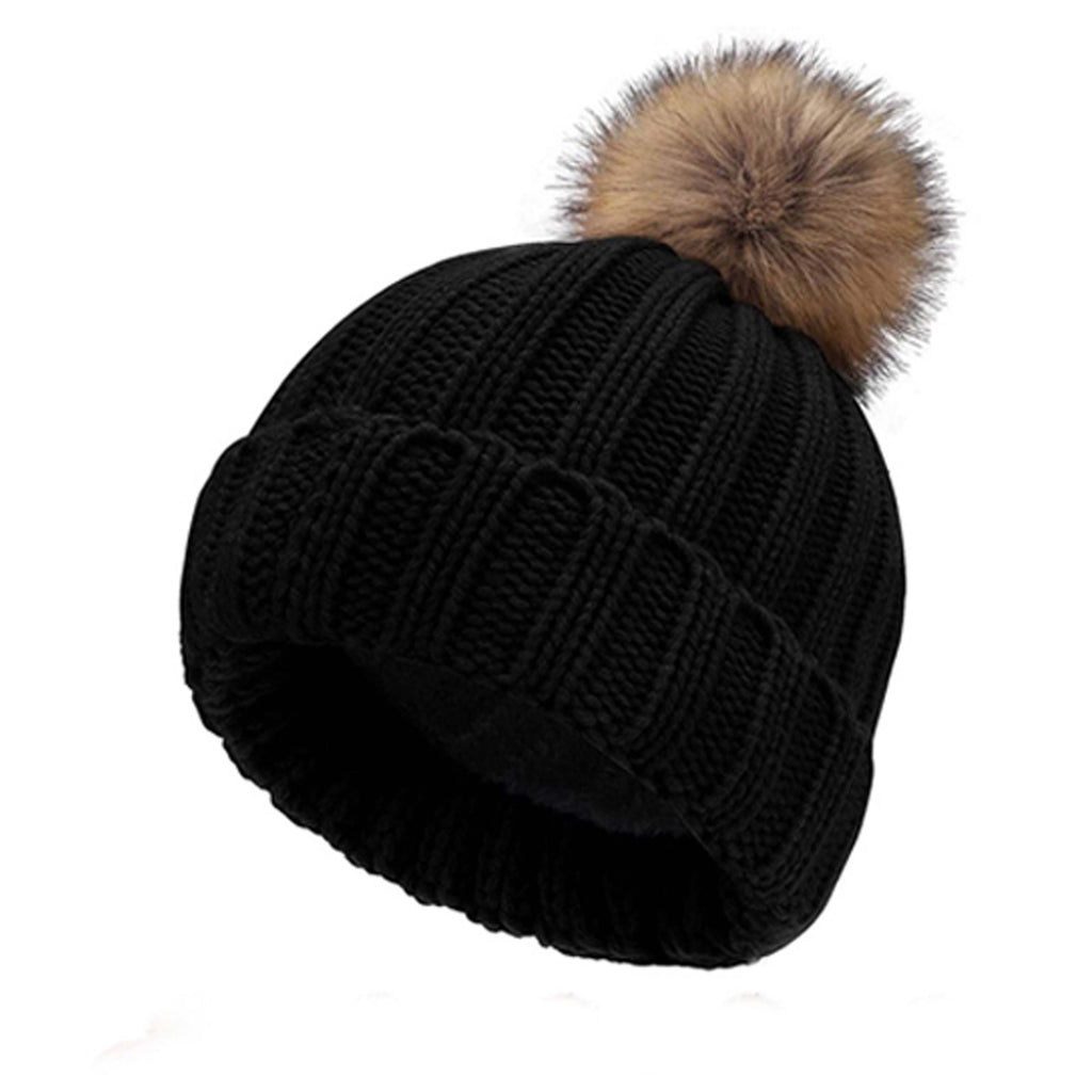 Wool Knitted Acrylic Hat Solid Color