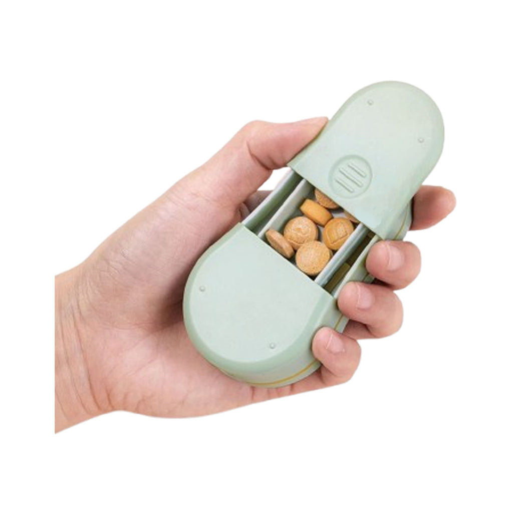 Layered Pill Box With Slice Compartments