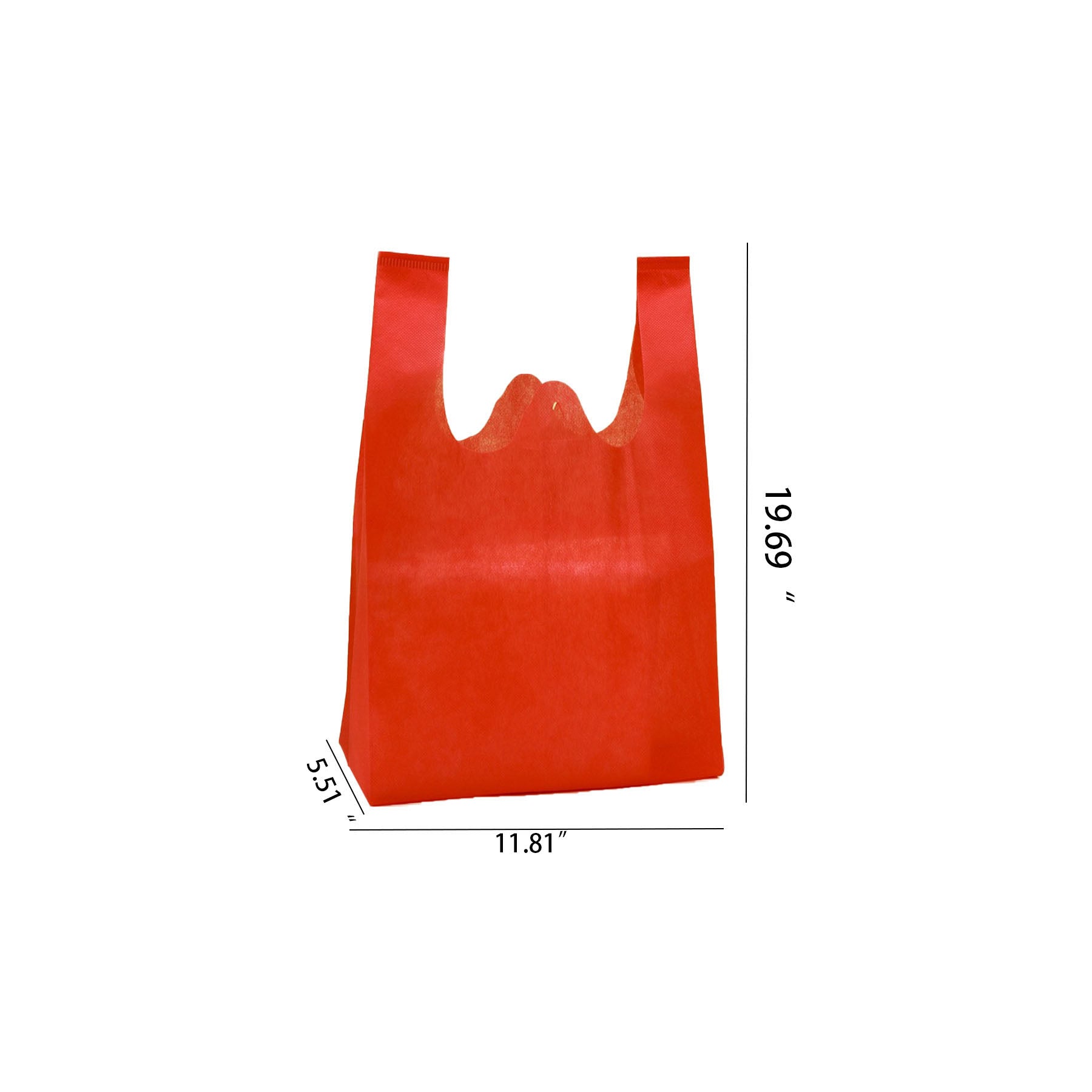 Nonwoven Fabric Shopping Tote Bag With Handles