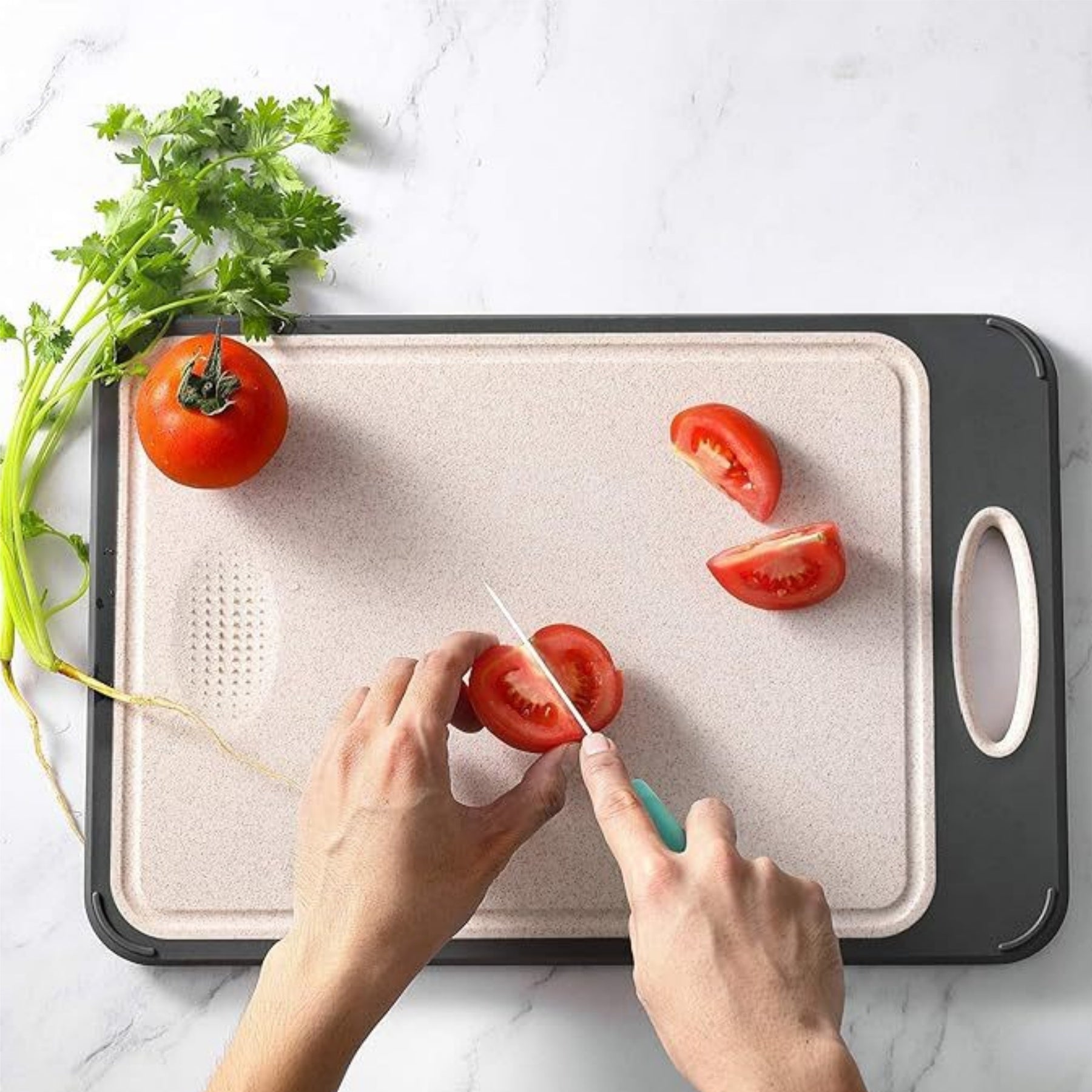 Stainless Steel Double-Sided Cutting Board