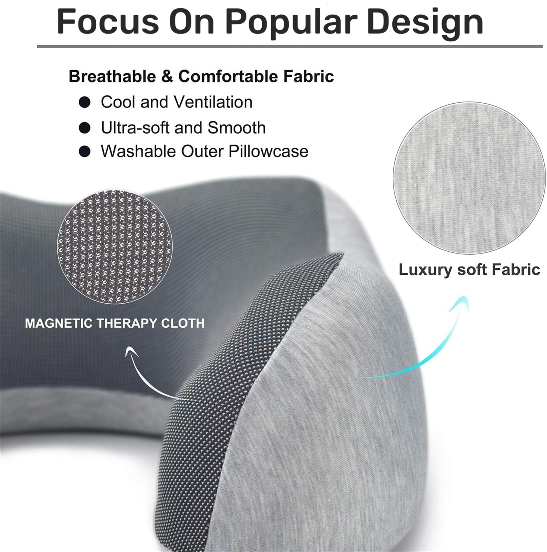 Memory Foam Travel Neck Pillow