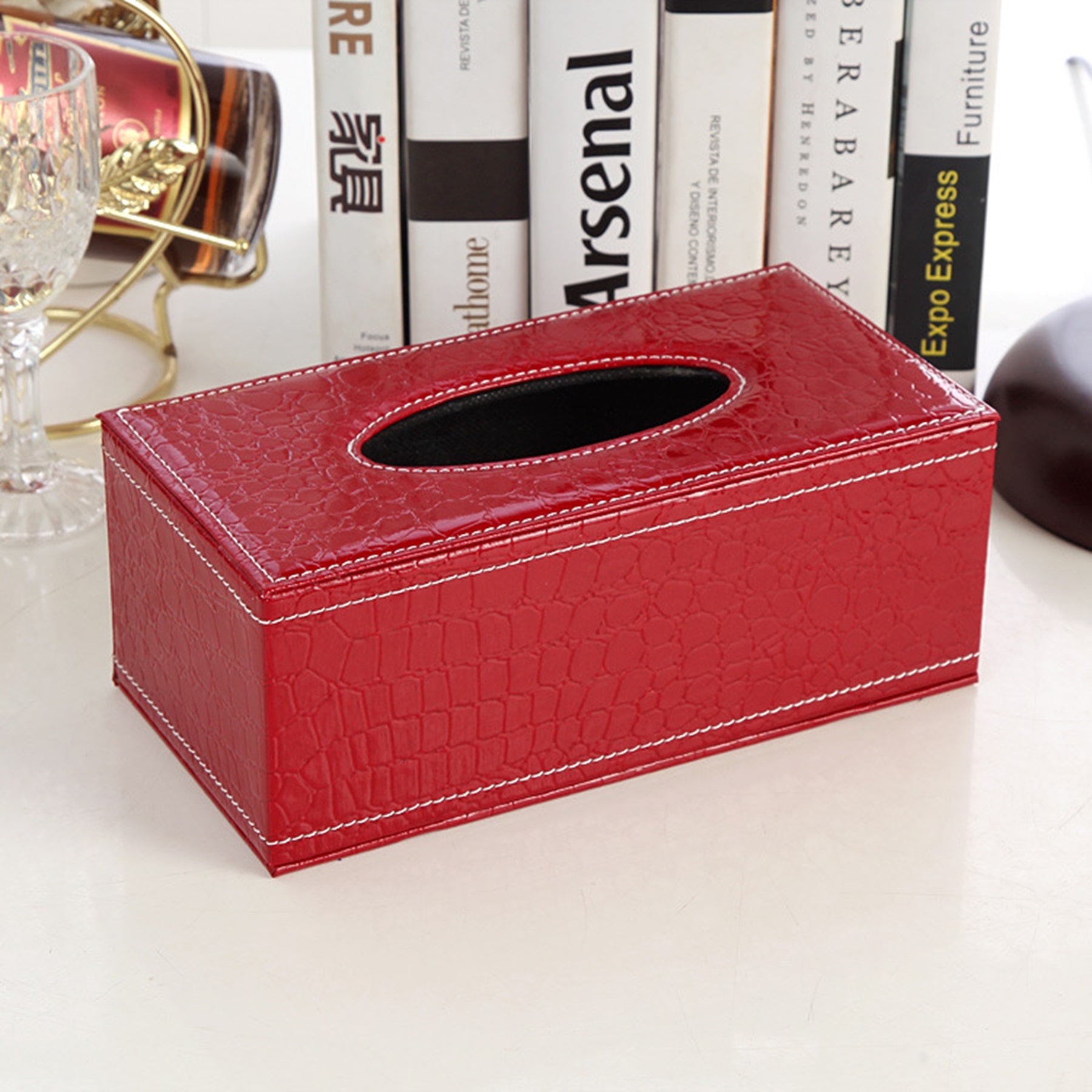 Leather Tissue Box