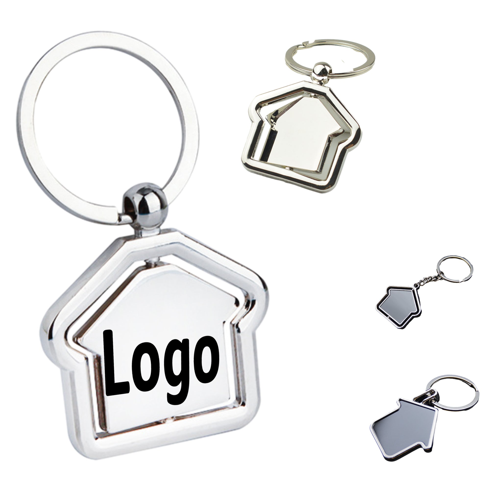 Creative House Ornaments 360 Degree Shape House Turn Key