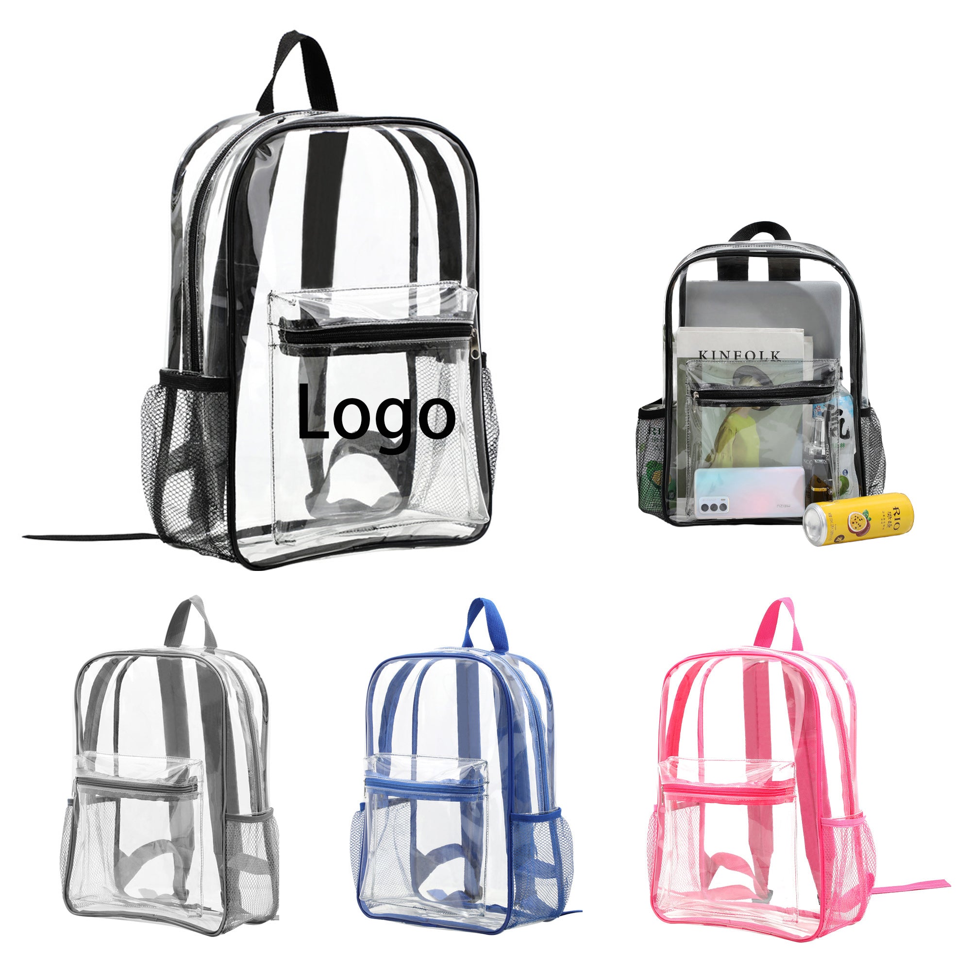 Clear PVC Waterproof Backpack