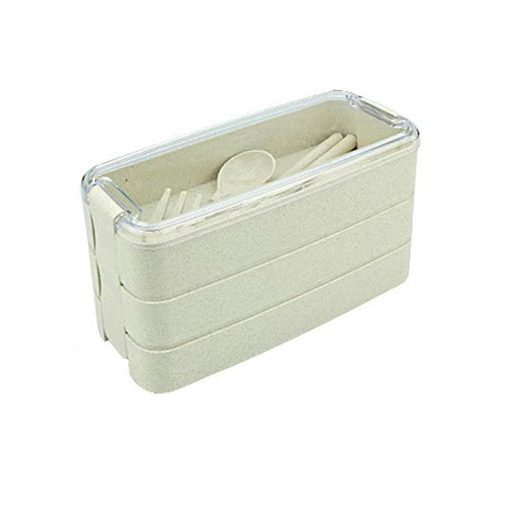 3-Layer Wheat Straw Lunch Box