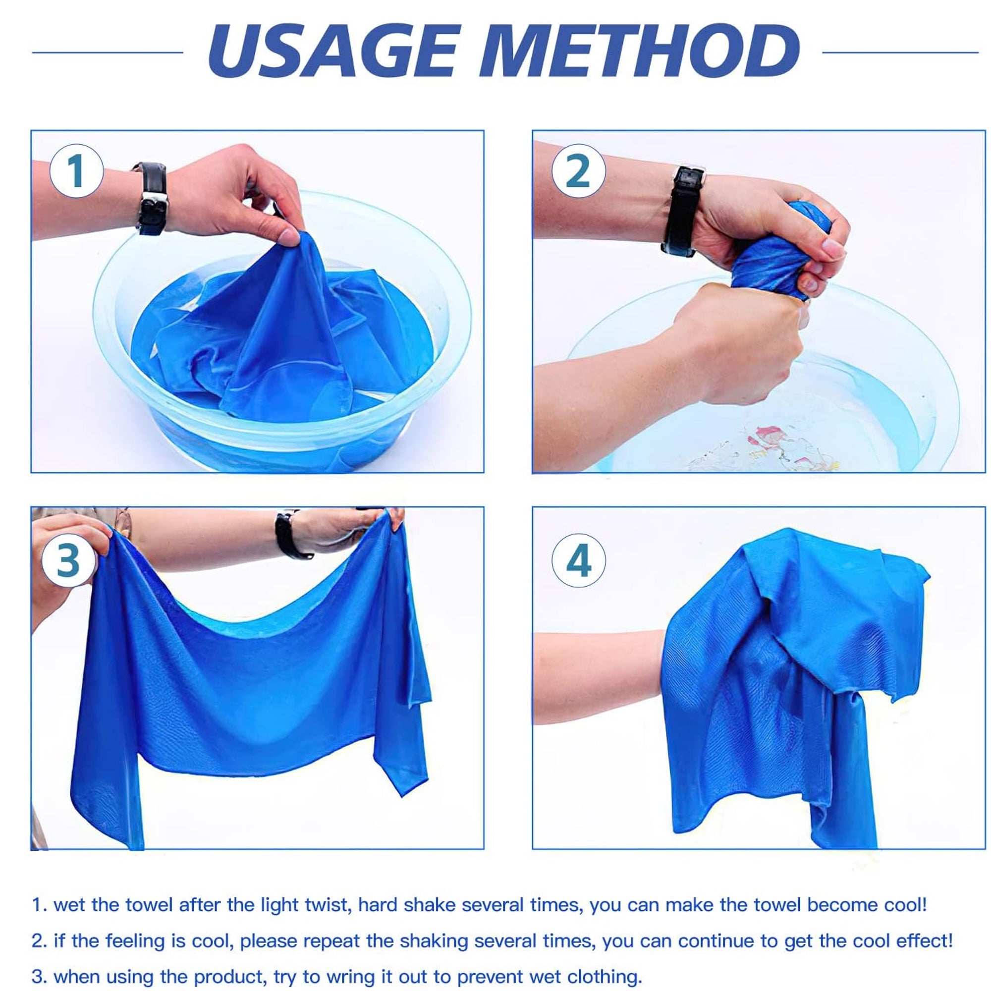 Generic 4 Pack Cooling Towel