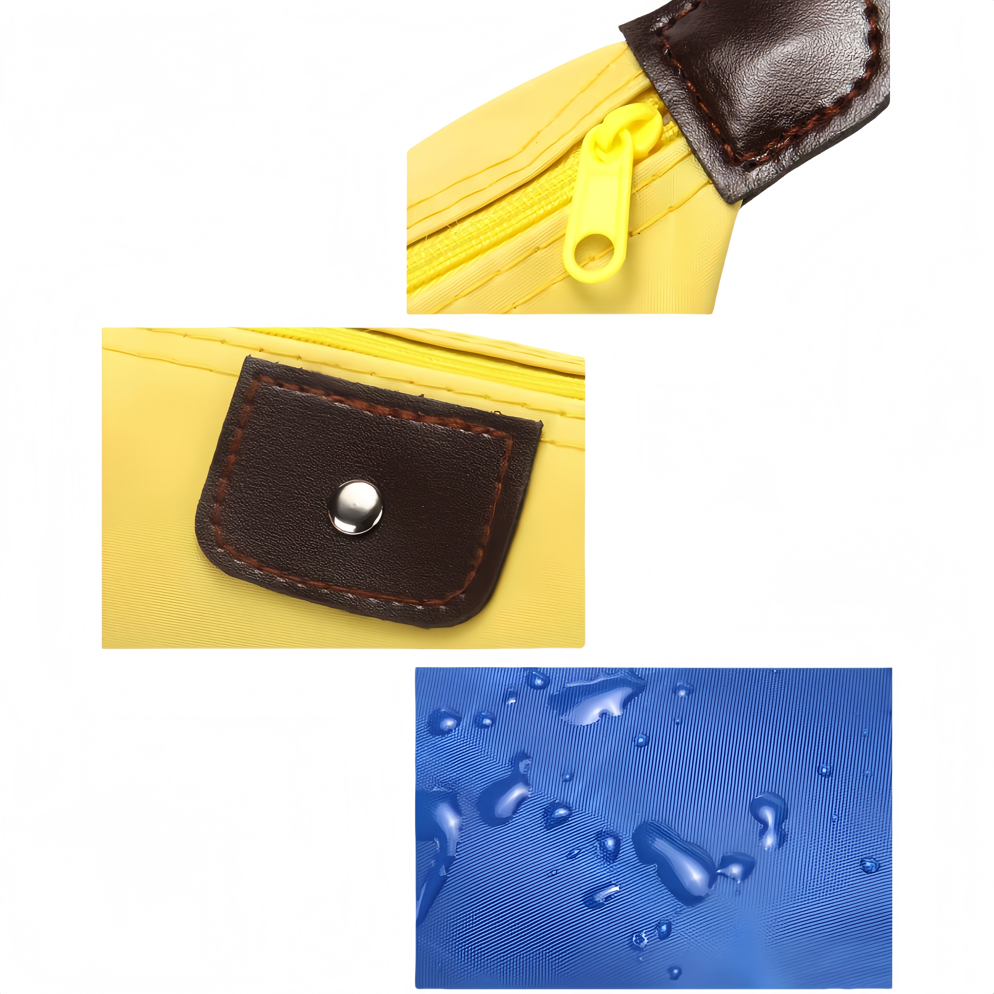 Candy - Colored Nylon Foldable Dumpling - Shaped Makeup Bag