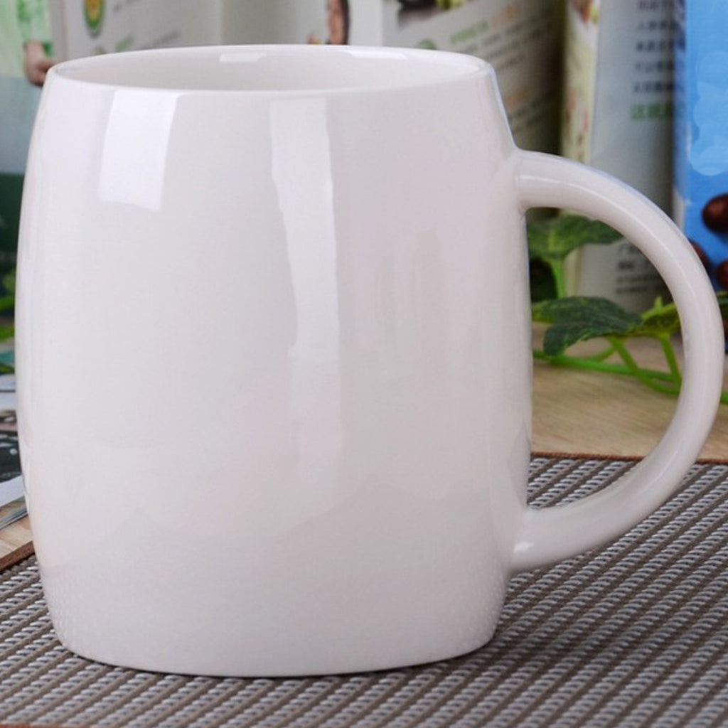 Circular Wine Barrel Ceramic Coffee Mug