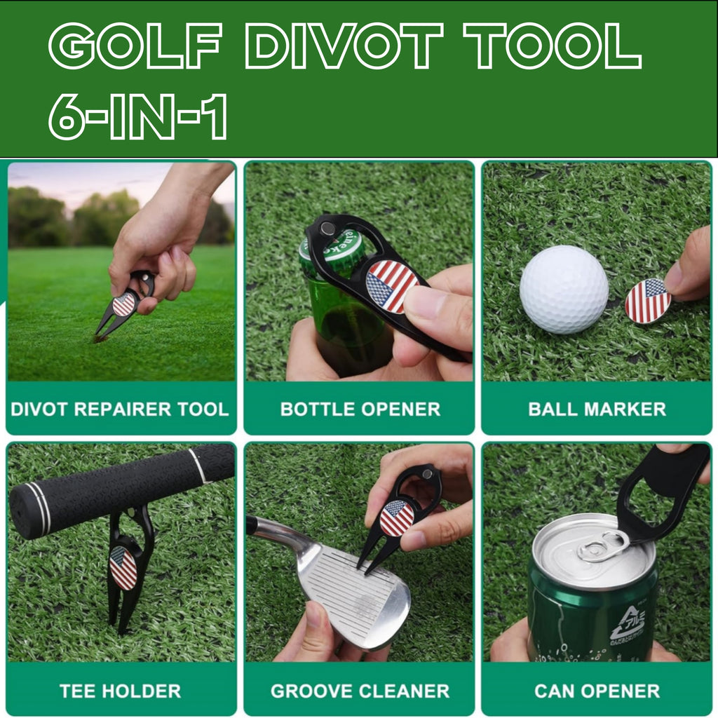6-in-1 Golf Divot Tool