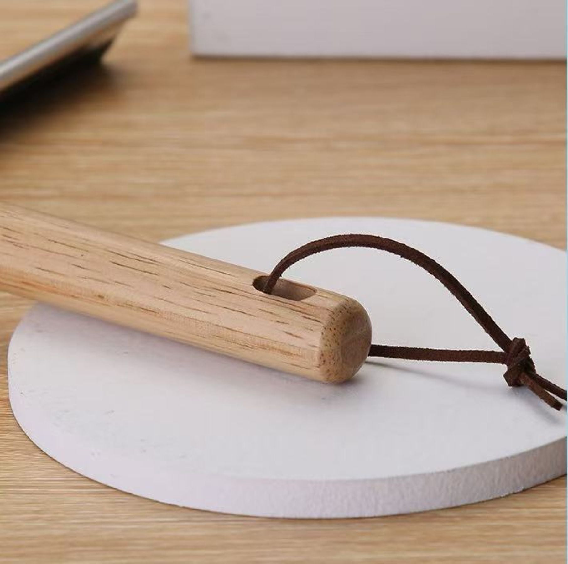 Wooden-Handled Glass Wiper