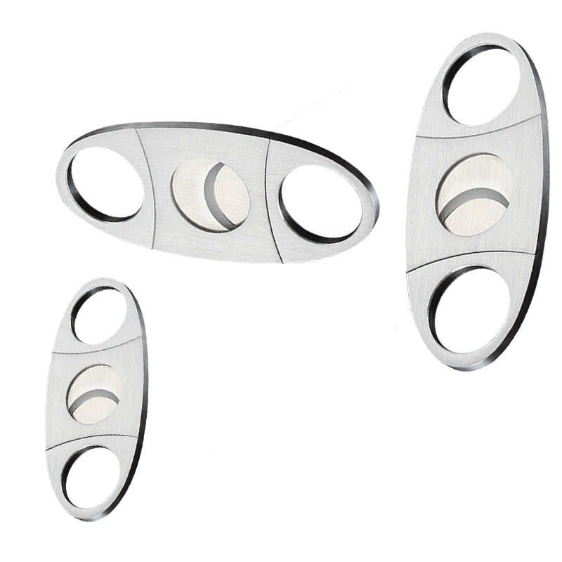 Stainless Steel Double-Bladed Cigar Cutter