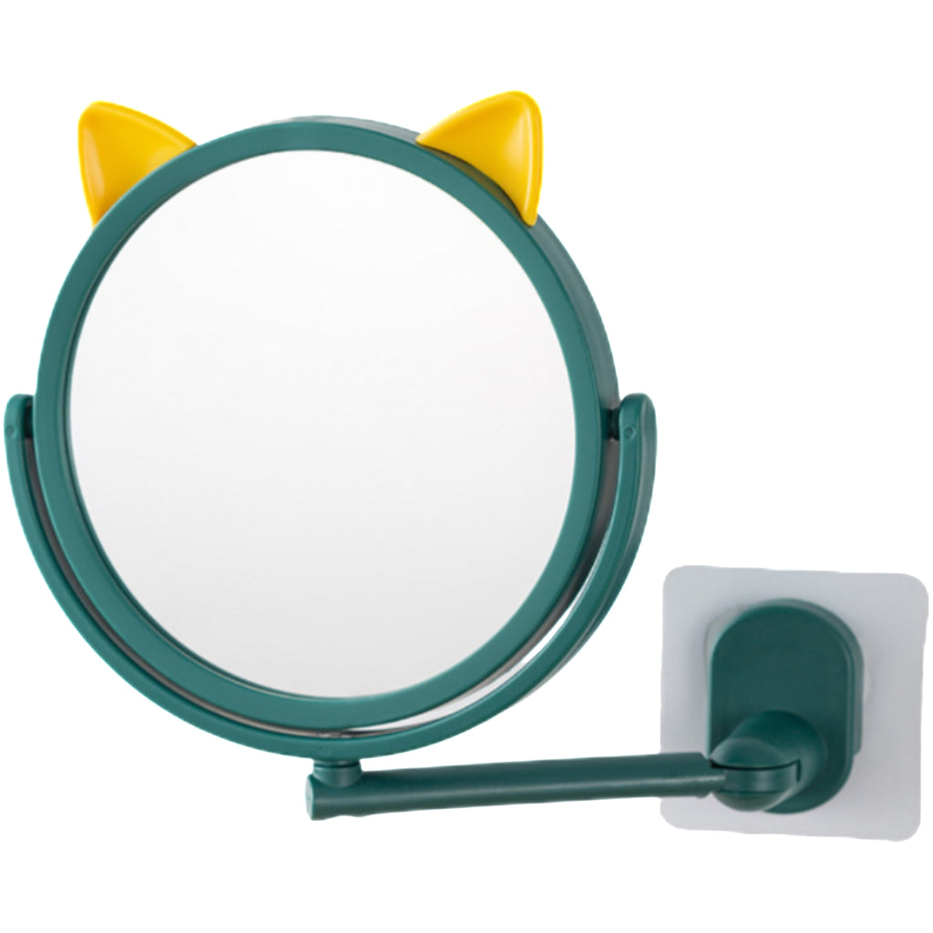 Suction Mounted Rotatable Vanity Mirror Without Drilling
