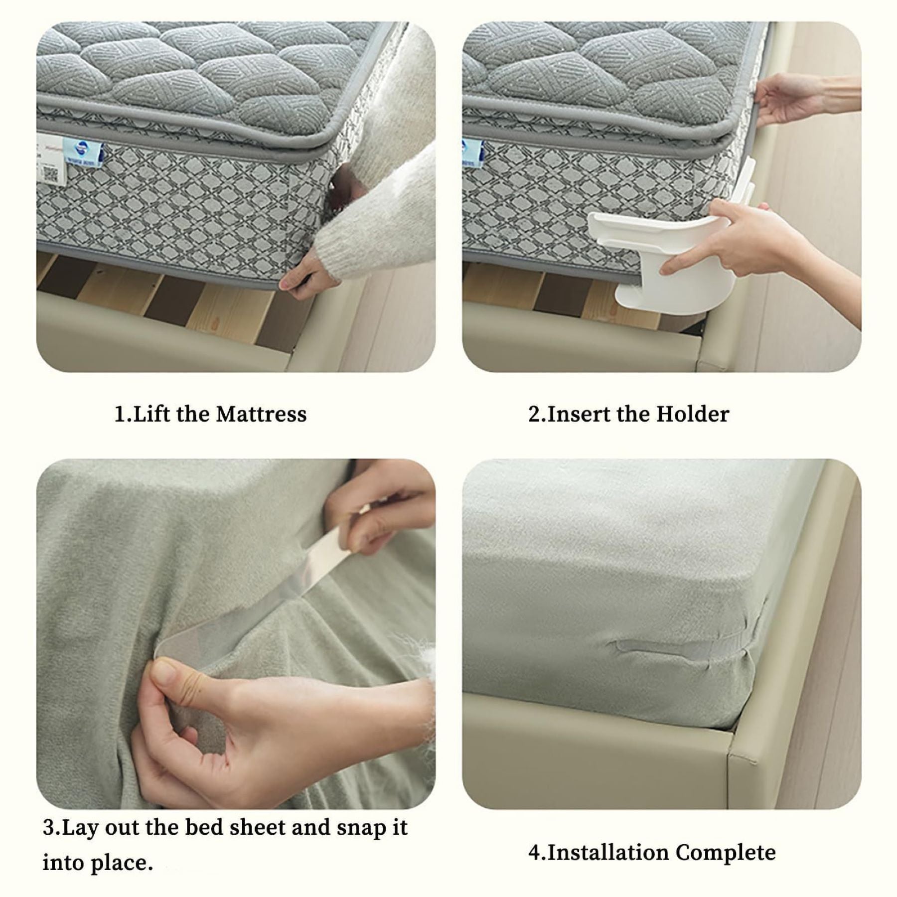 Bedsheet and Fitted Sheet Fasteners