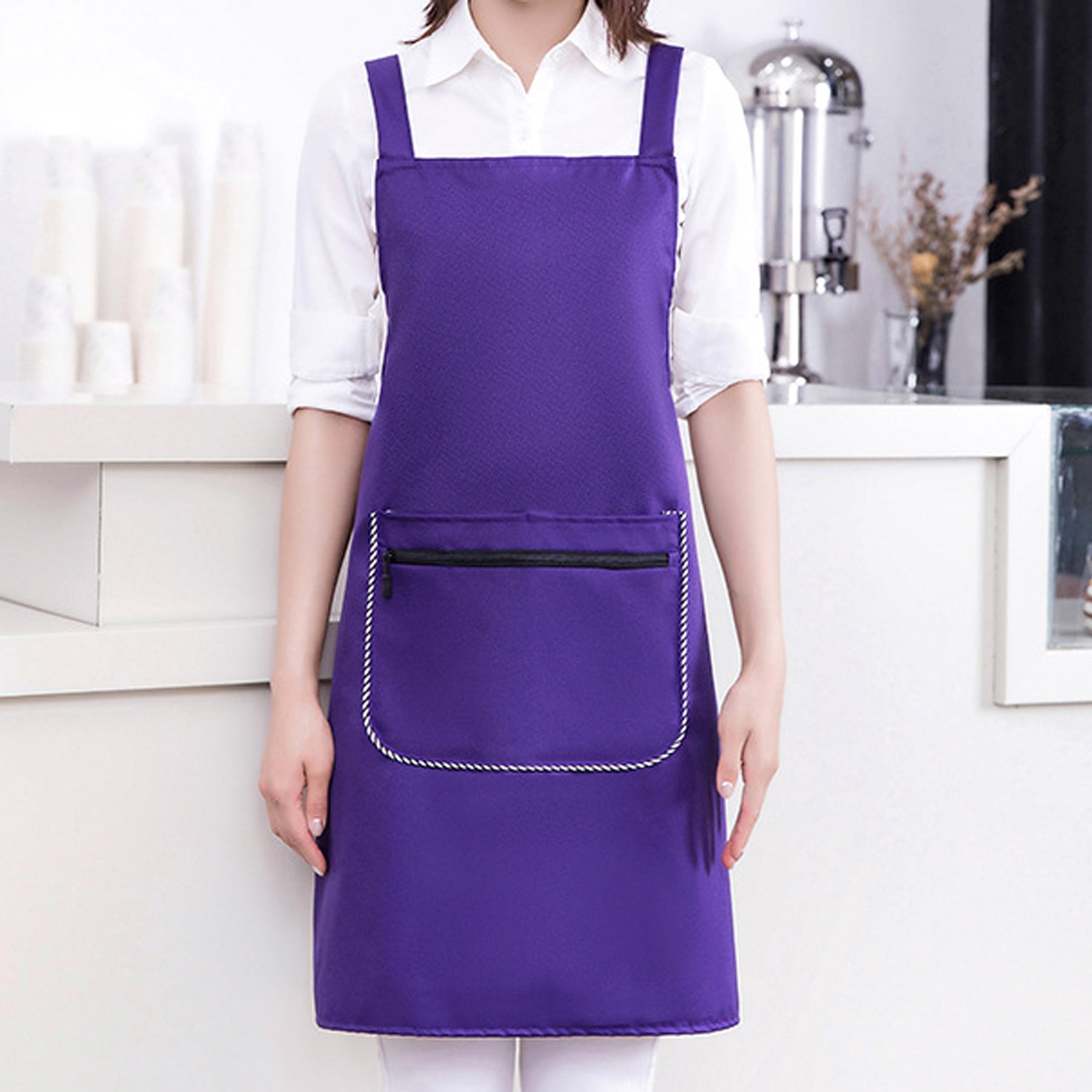 Solid Color Kitchen Apron