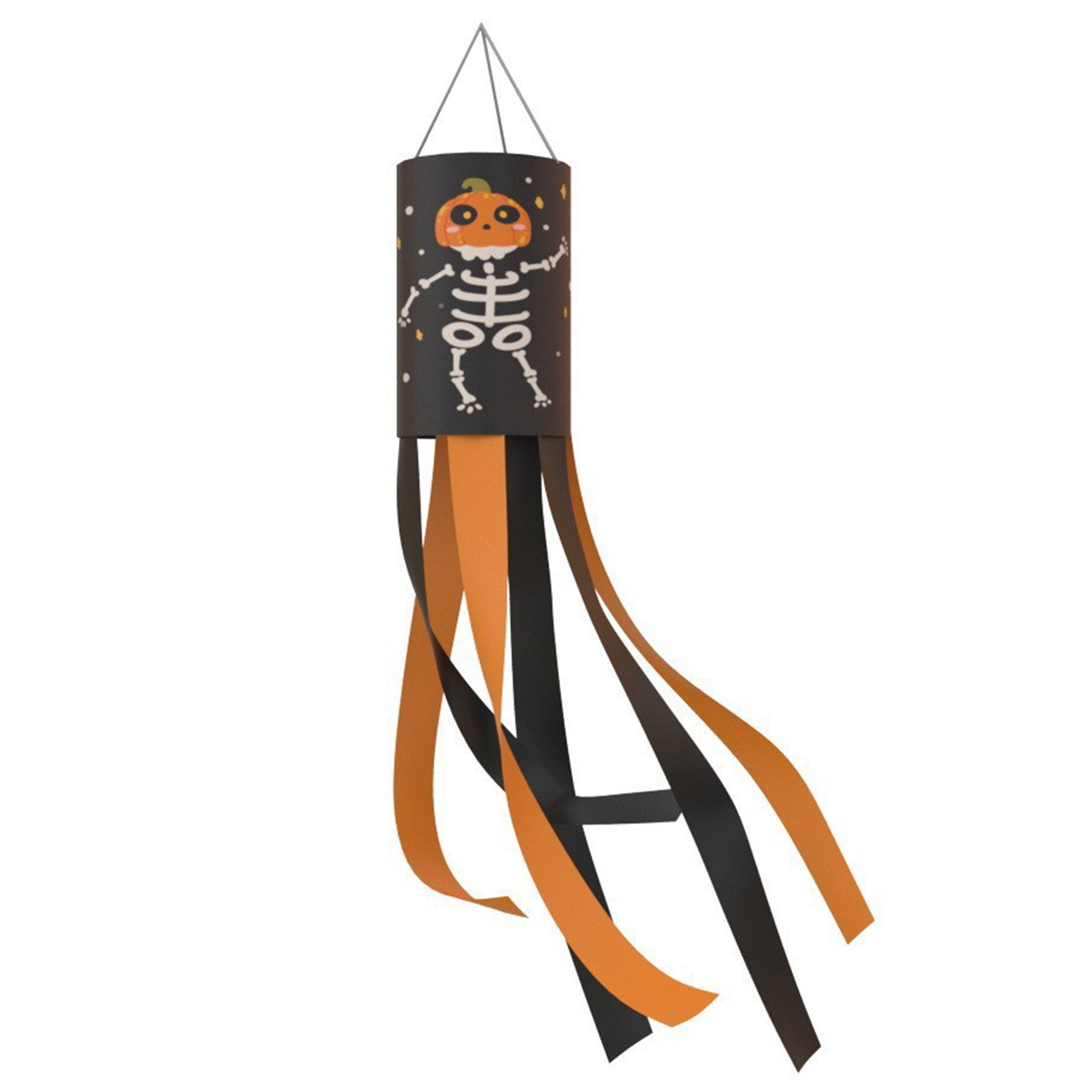 Decorated Windpipe Flags For Halloween