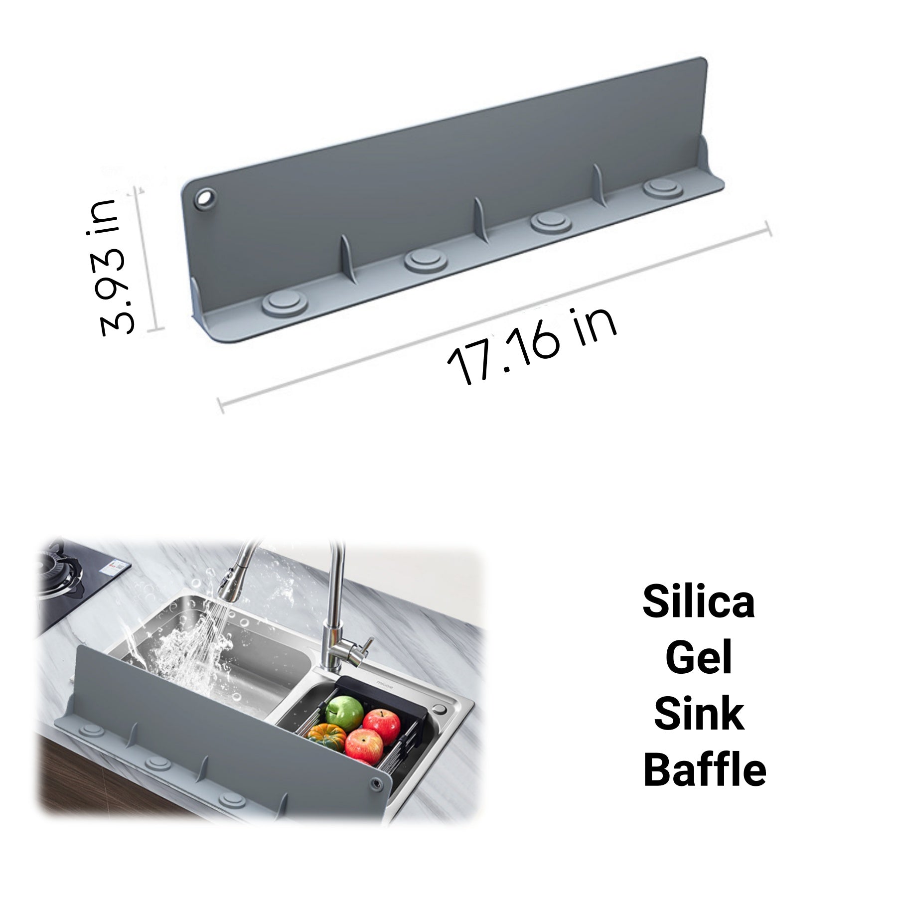Silica Gel Water Baffle For Vegetable - Washing Sink
