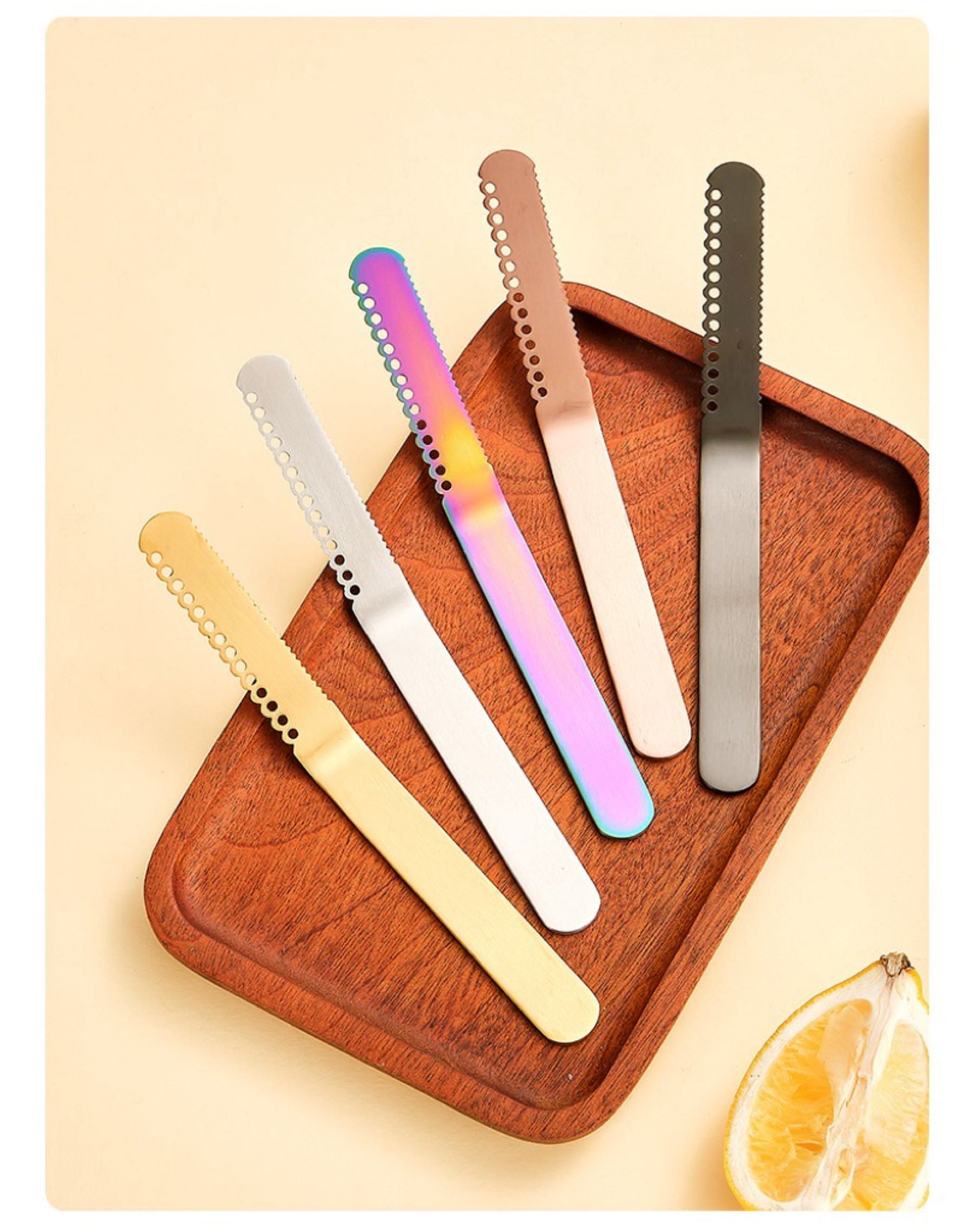Threaded Butter Knife With Holes