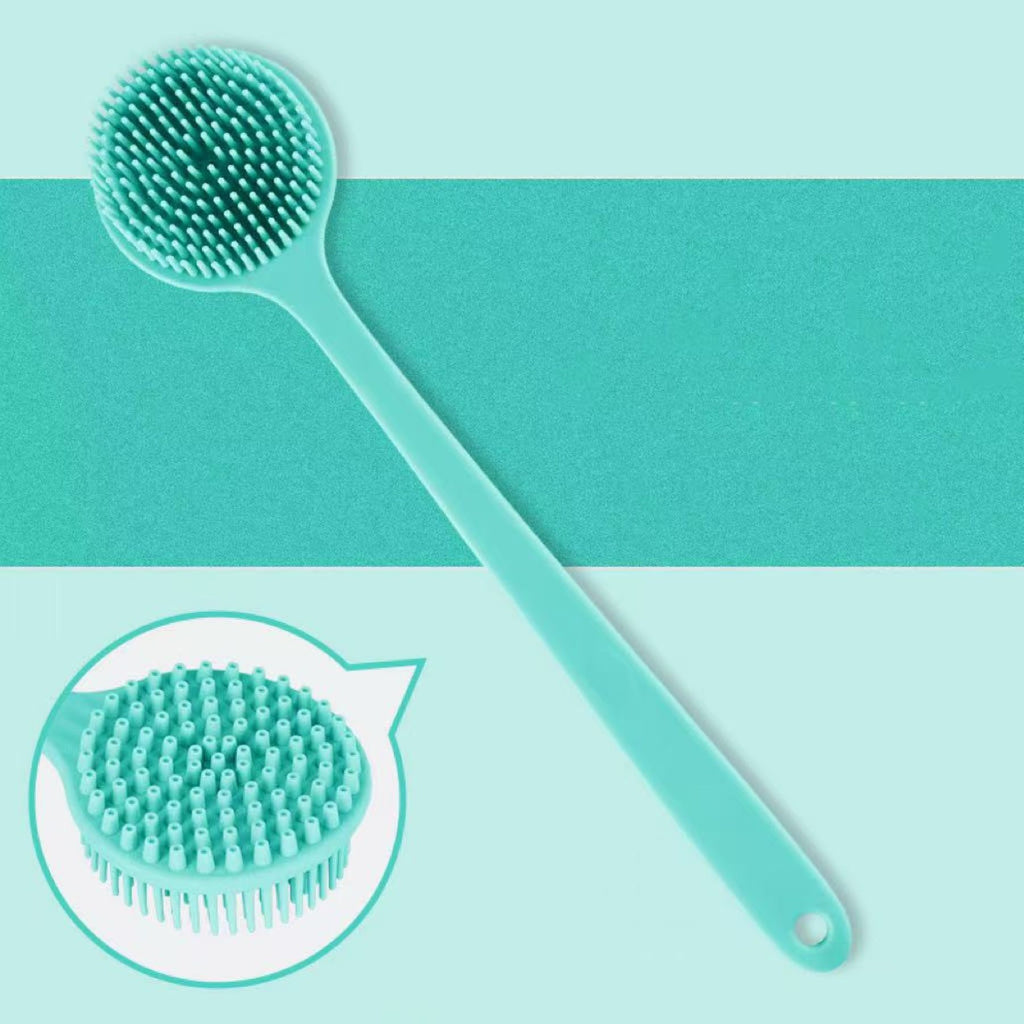 Long-Handled Silicone Shower Brush