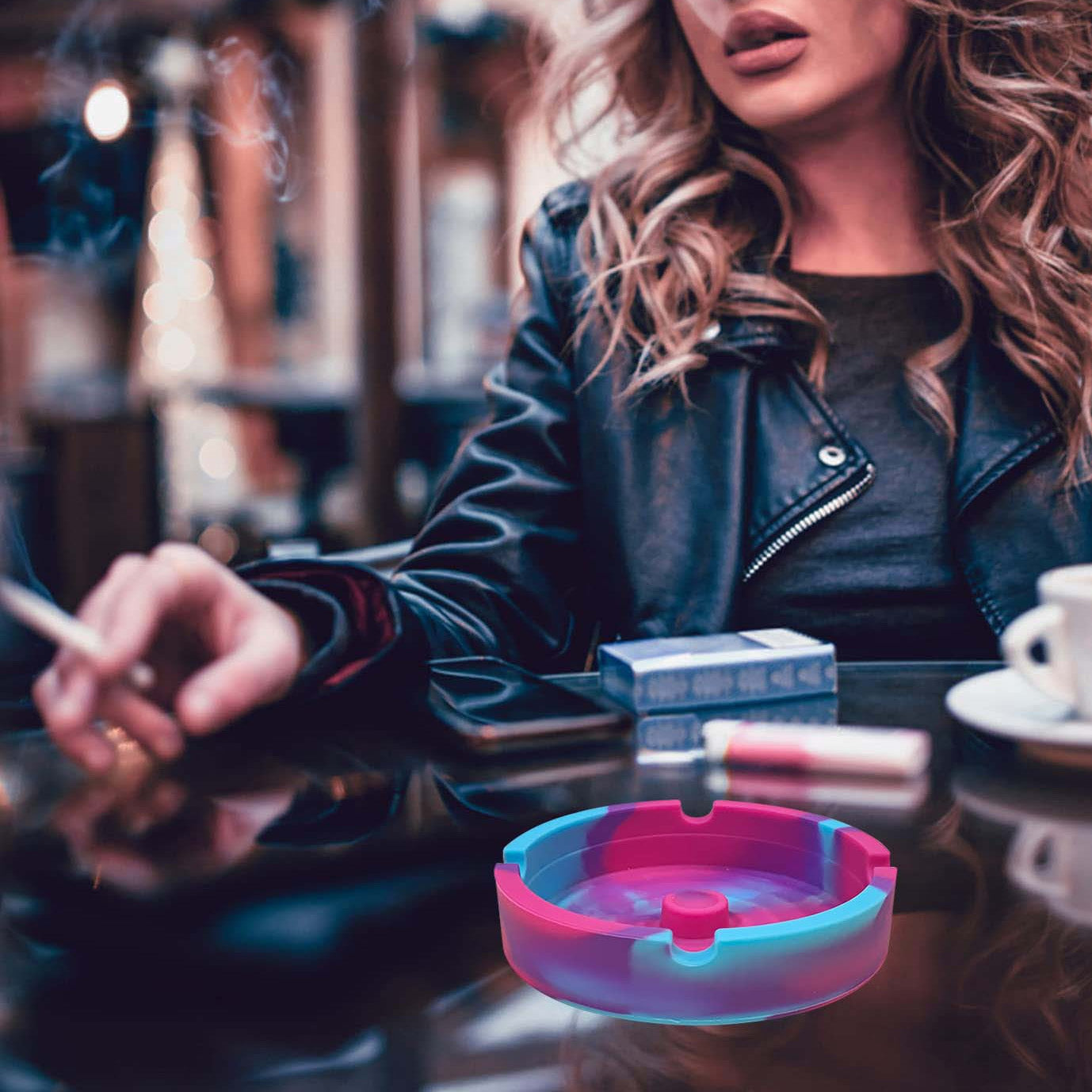 Round Silicone Ashtray