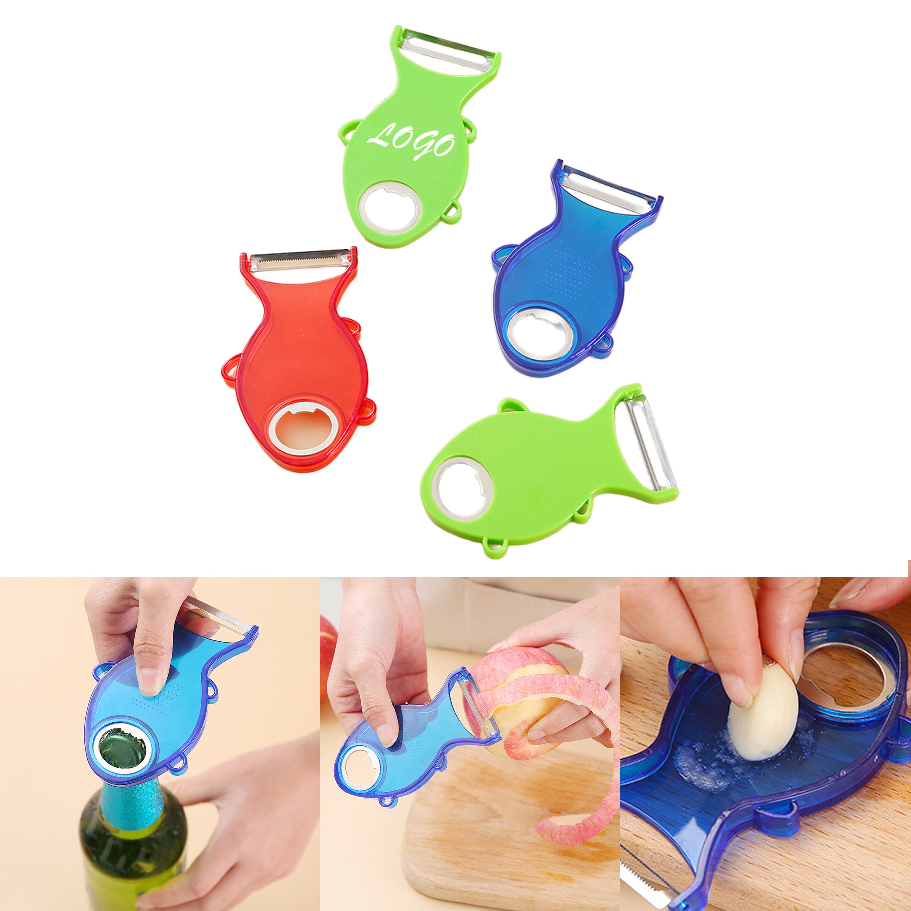 3 In 1 Multifunction Peeler-Opener And Garlic Skin Remover