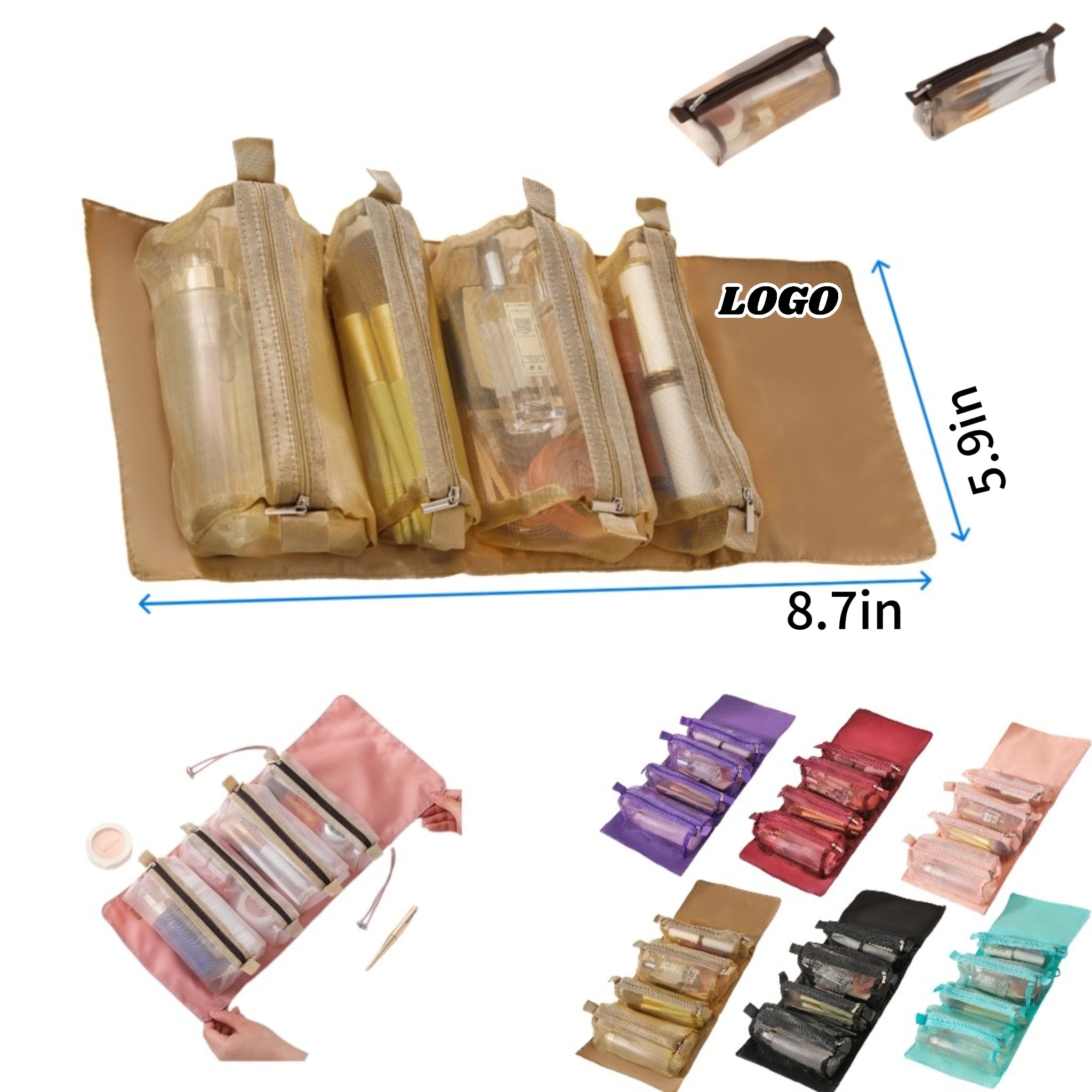 4 - in - 1 Portable Makeup Bag