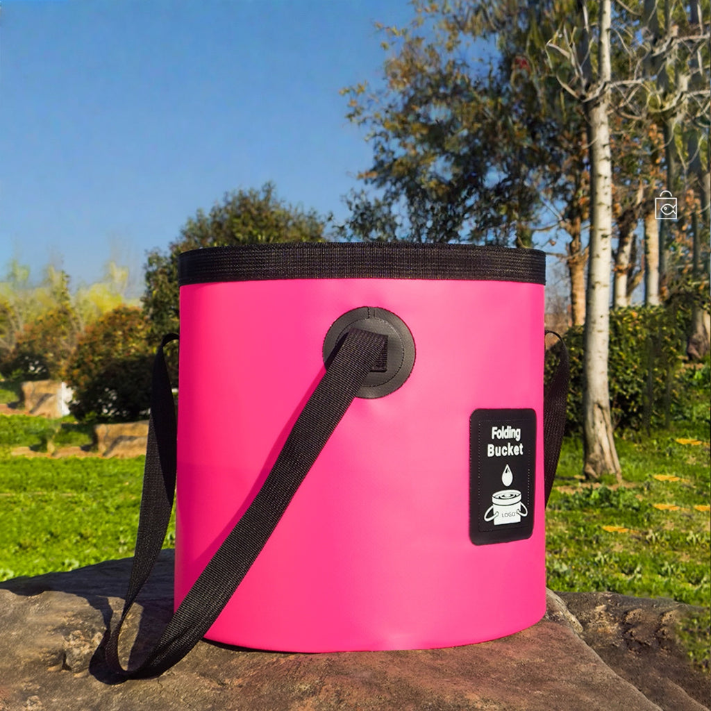PVC Collapsible Waterproof Bucket For Camping & Fishing