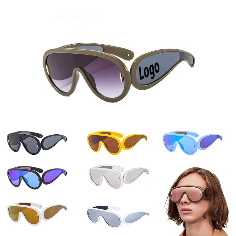 Mask Sunglasses Trendy Futuristic Shield Sun Glasses Uv400