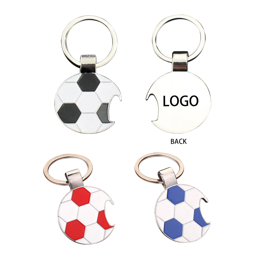 Football Corkscrew Keychain