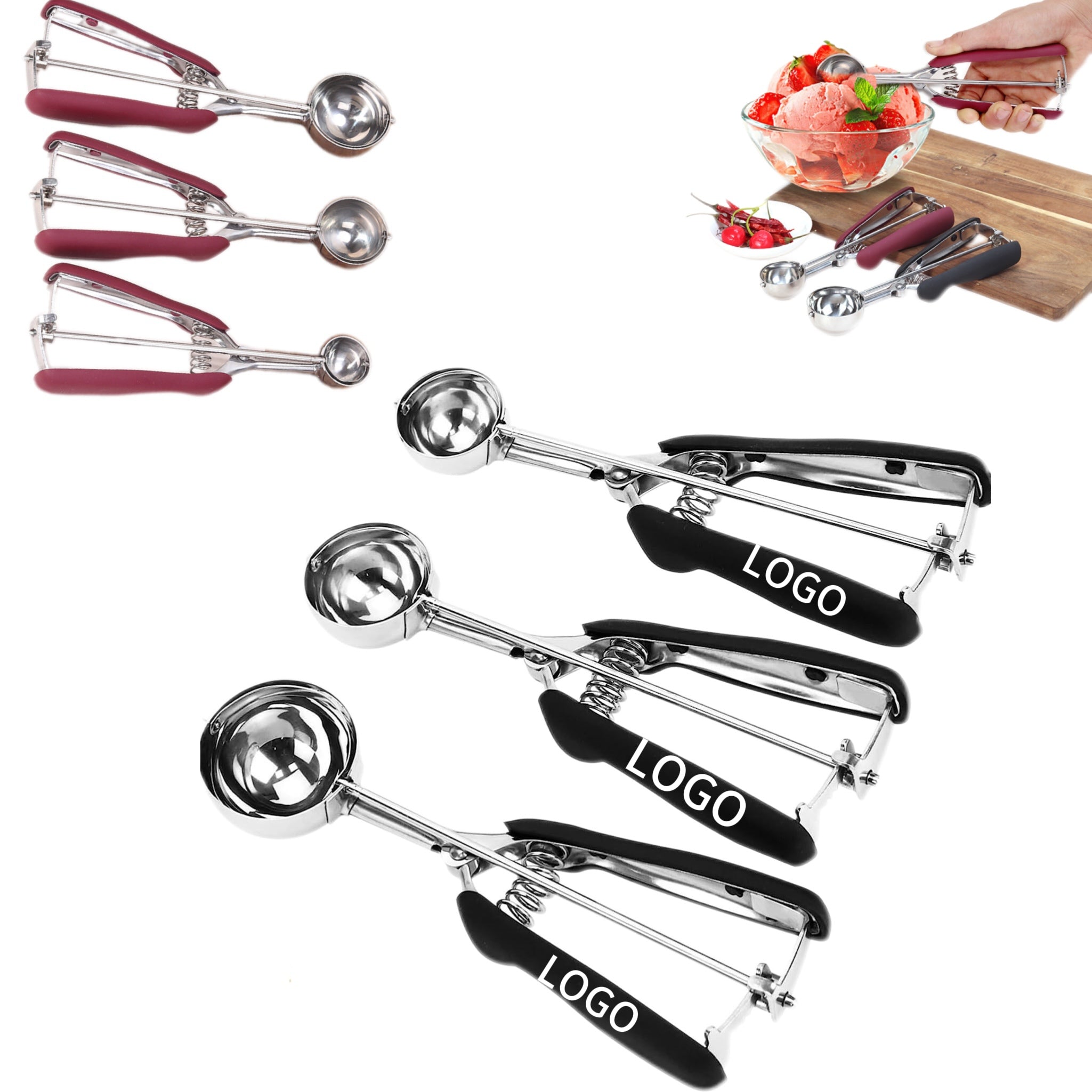 Durable Stainless Steel Ice Cream Scoop