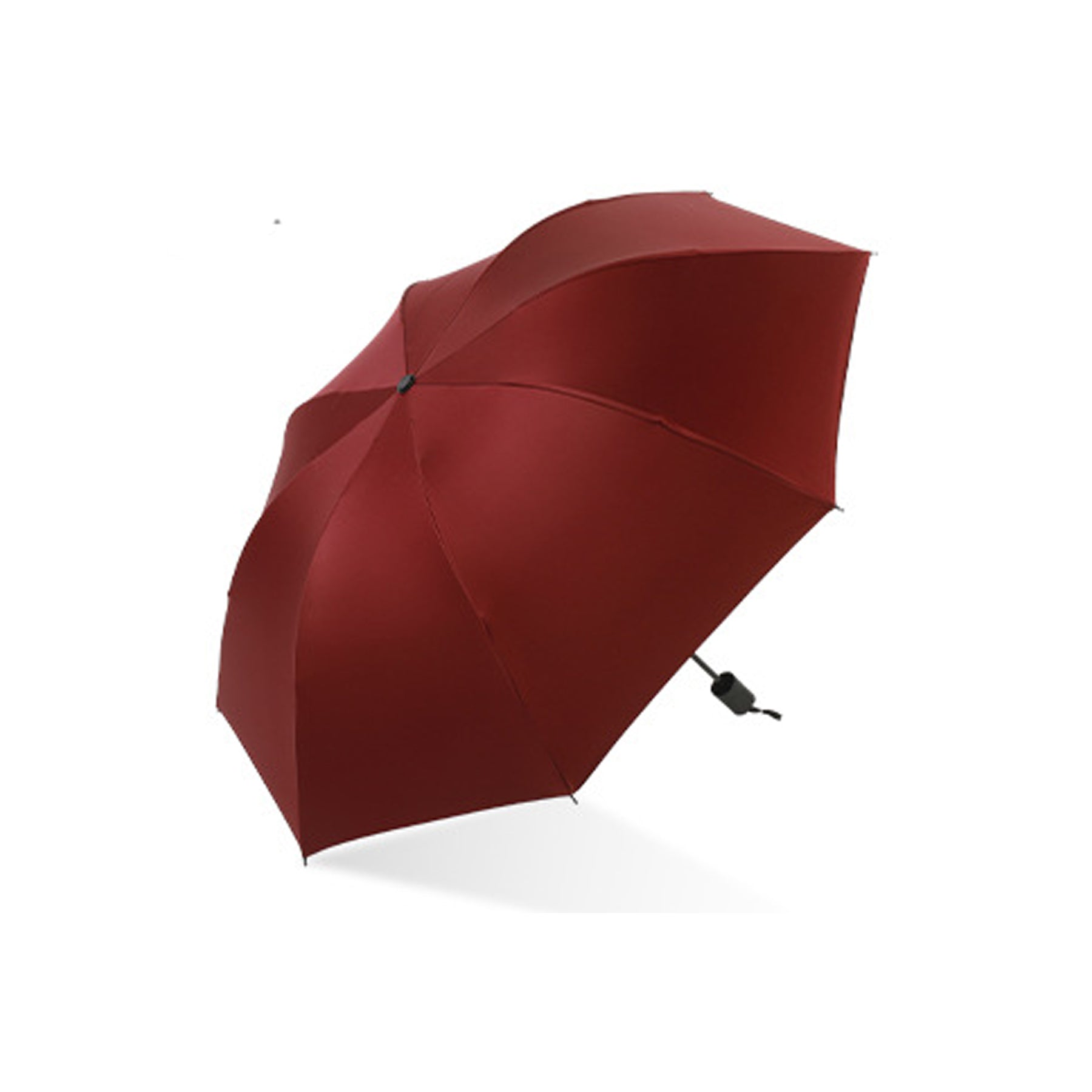 Automatic Black Glue Sunshade Folding Umbrella