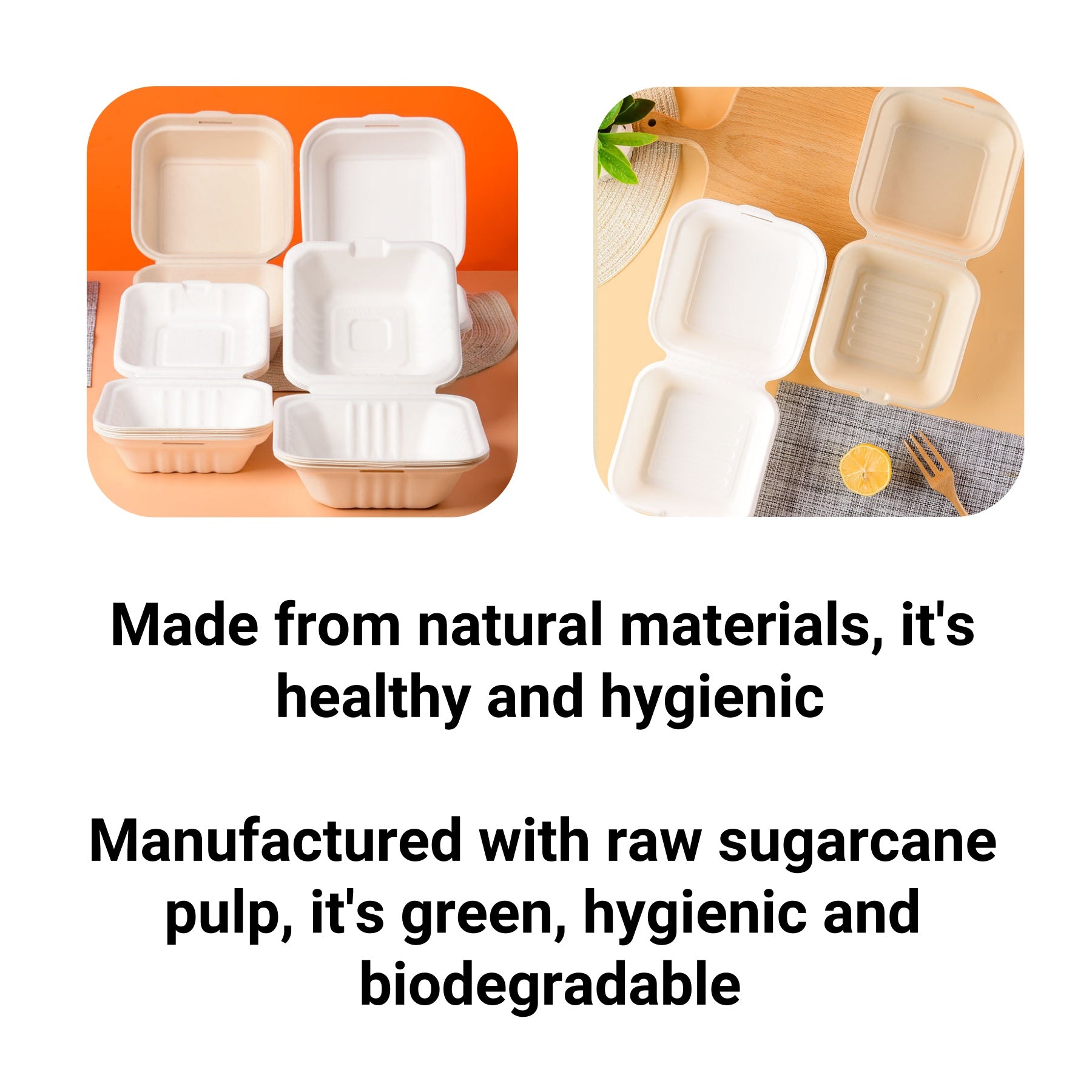 Disposable Portable Food - Grade Burger Box