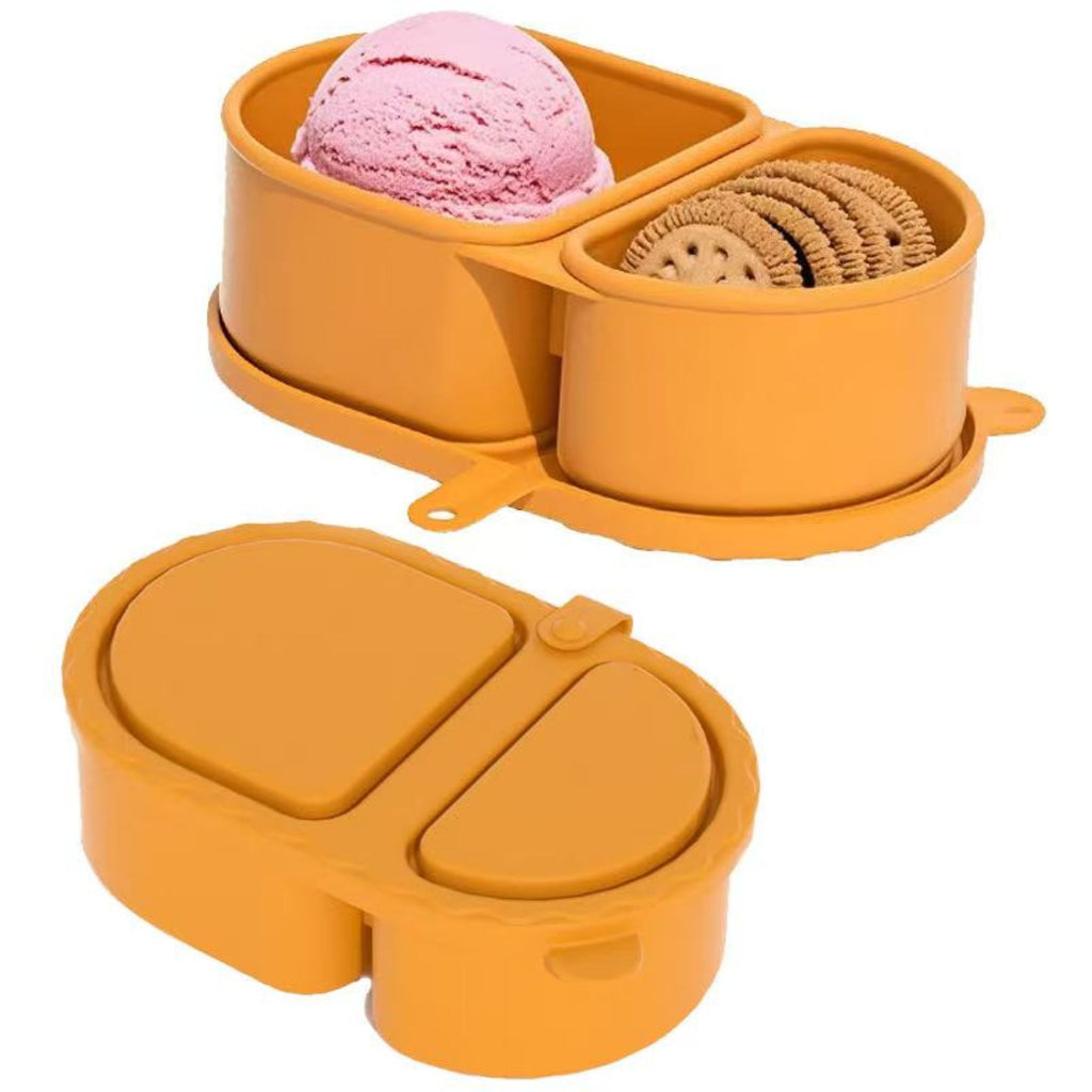 Double-Grid Silicone Food Container