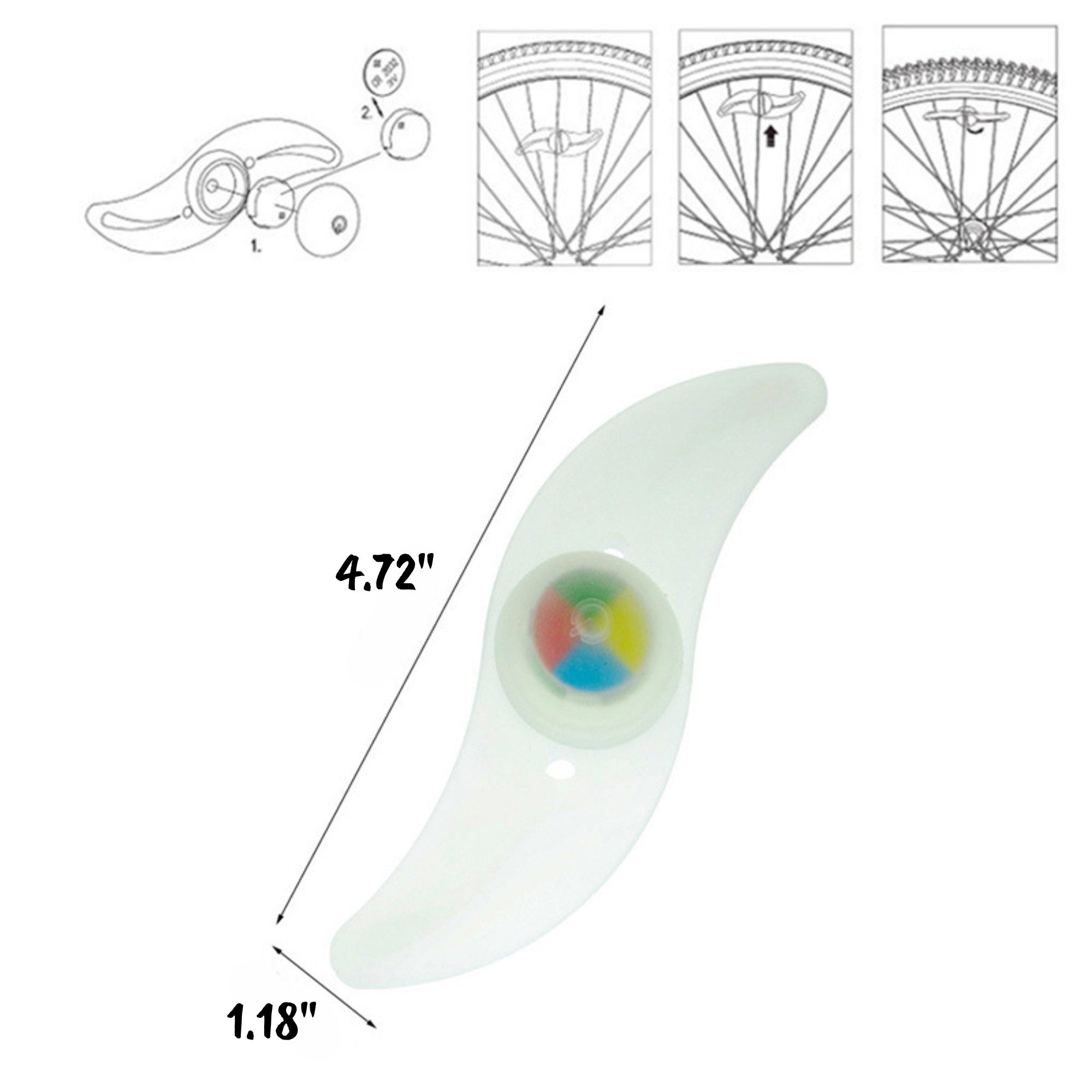 Spoke Light for Road Bicycles