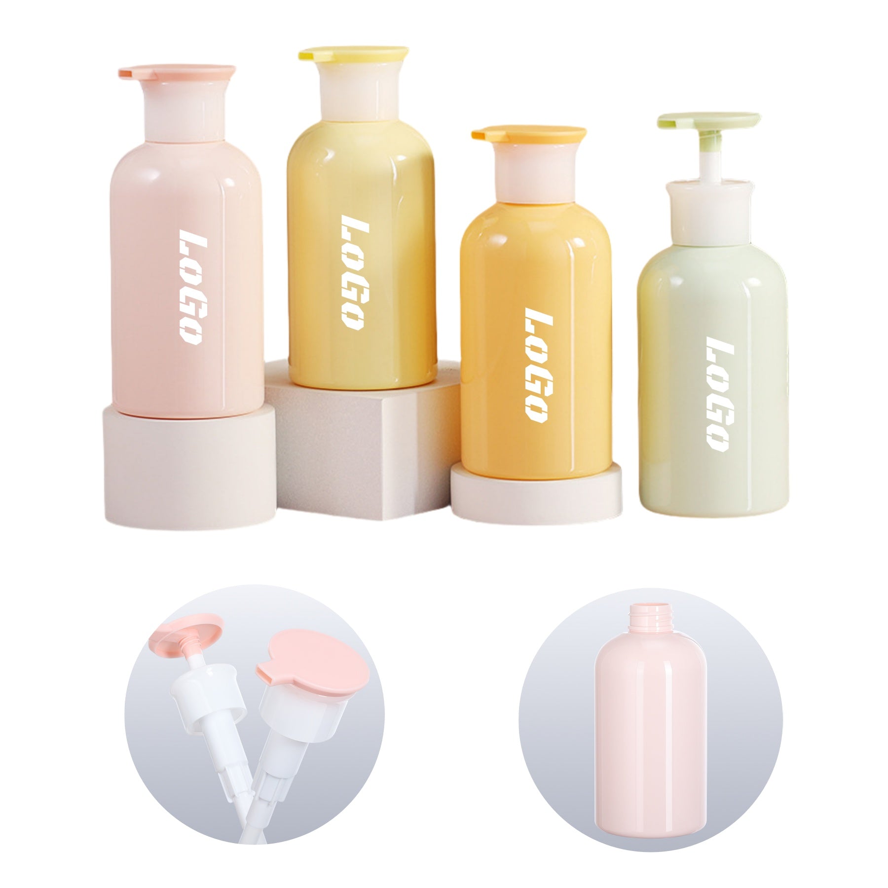 10 oz Macaron-Colored Press Dispenser Bottle