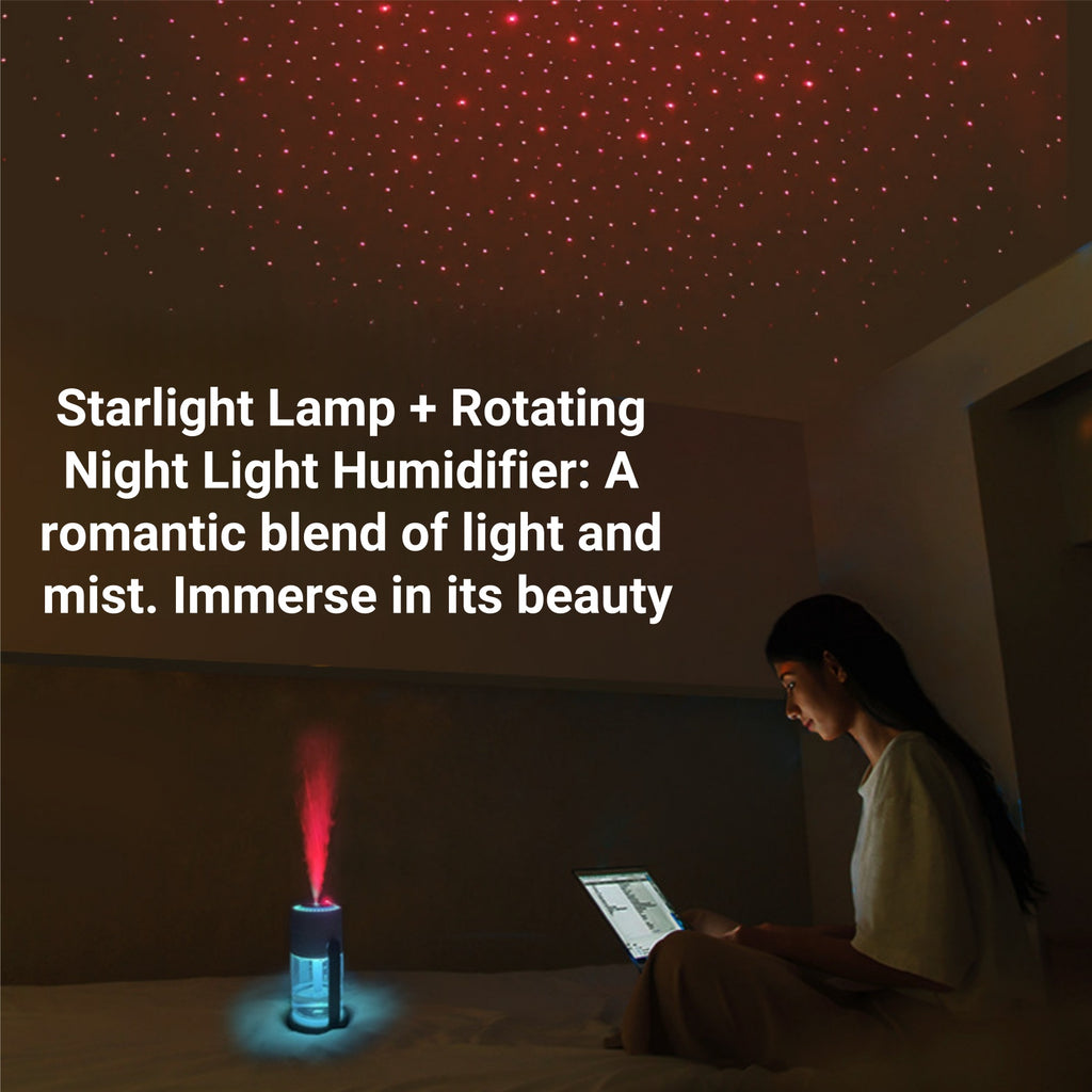 USB Ultrasonic Starry Sky Projector Humidifier