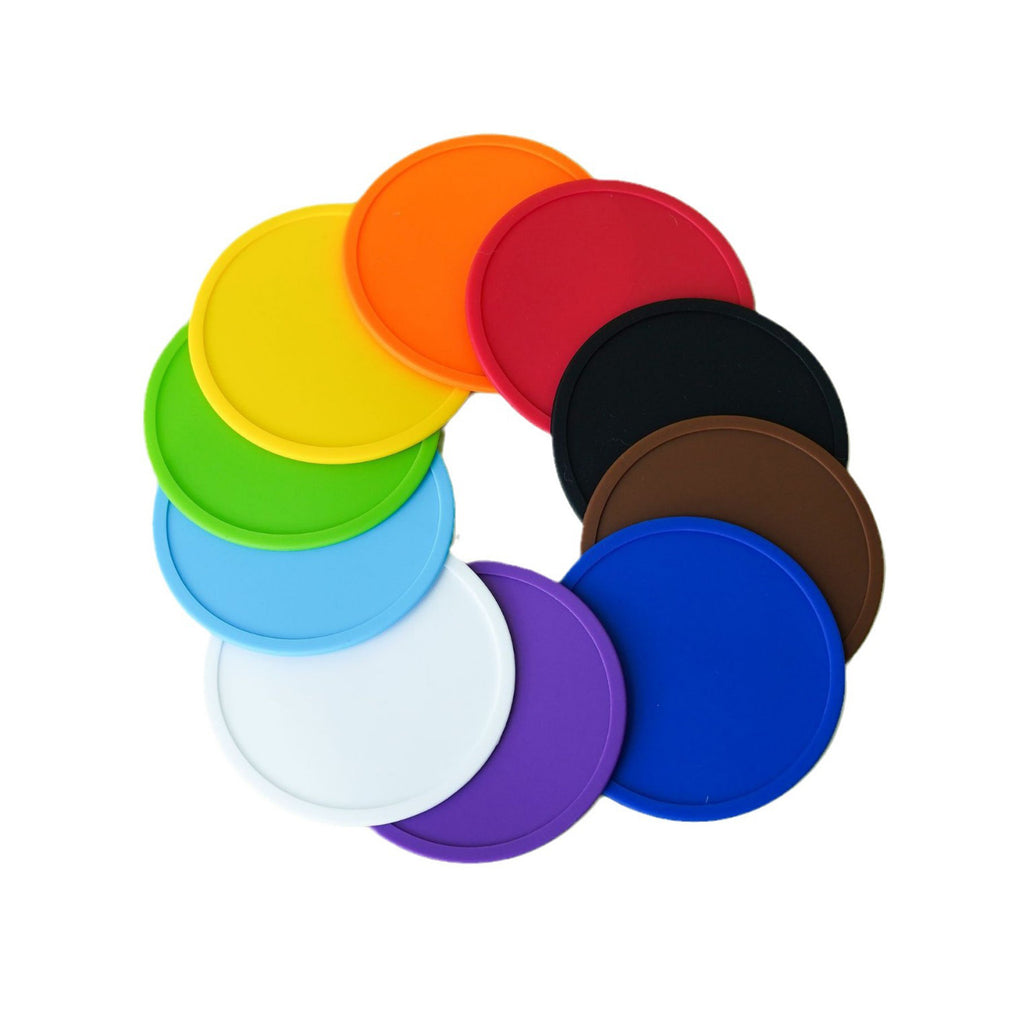 Colorful Silicone Round Jar Opener Coaster