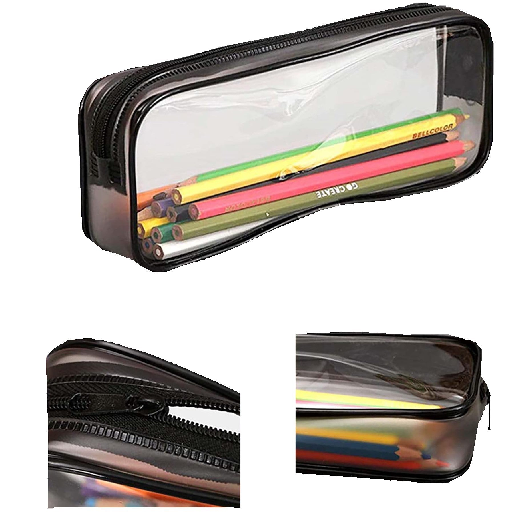 Clear PVC Zipper Pencil Bag